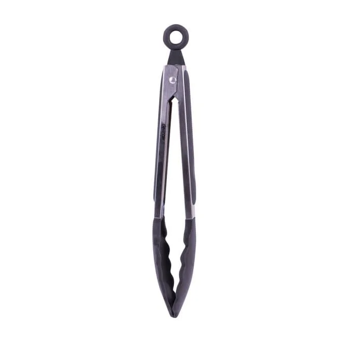 Stainless steel & silicone tongs charcoal