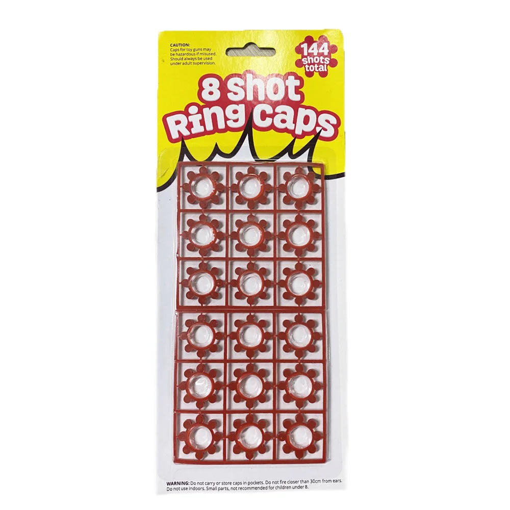 8 shots star ring caps for toy cap gun total 144 shots