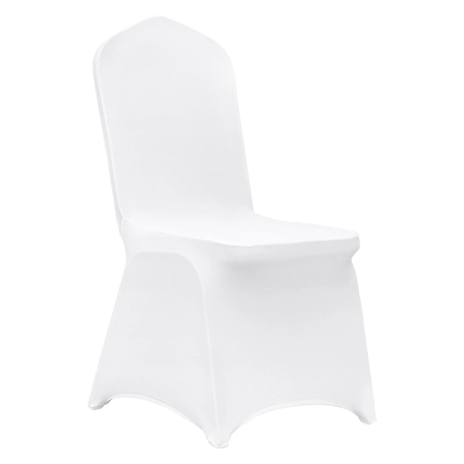 VEVOR Stretch Spandex Folding Chair Covers, Universal Fitted Chair Cover, Removable Washable Protective Slipcovers, for Wedding, Holiday, Banquet, Party, Celebration, Dining (100PCS White)
