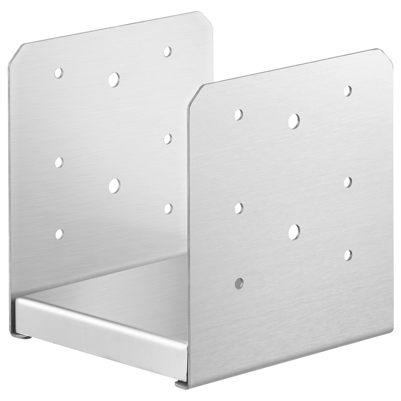 VEVOR 152.4x152.4 Post Base, 10Pcs Stainless Steel Adjustable Post Anchor Bracket(Internal 150 x 139.7), Adjustable Post Base for Pavilion Deck Porch Handrail Railing Support Decorative Anchor Plate