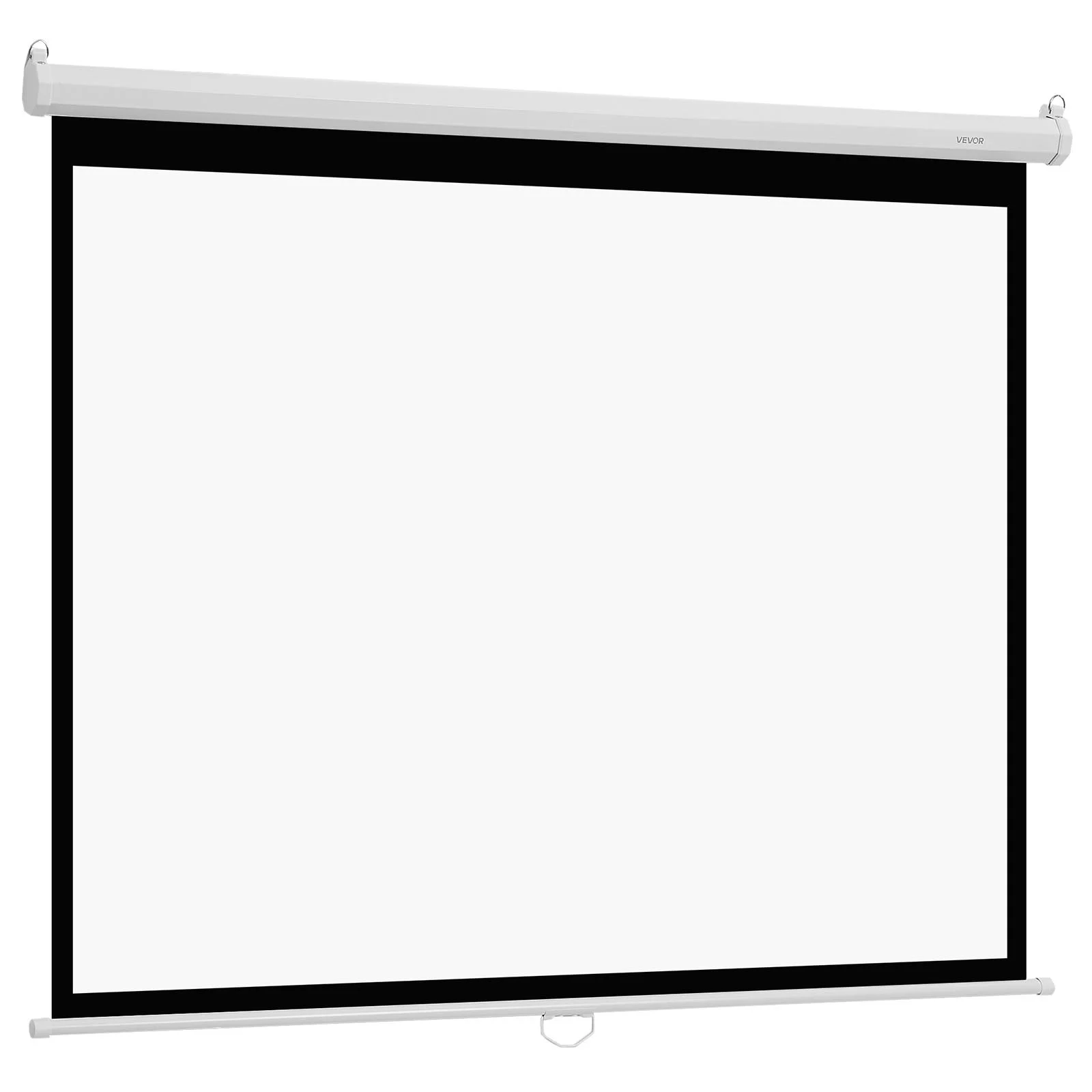 Manual Projector Screen, 1829 mm 4:3 4K 1080 HD Retractable Pull Down Projector Screen, Wall Mounted Movie Projection with Pull Rope, Portable Display Projectoin for Family Home Office Theater