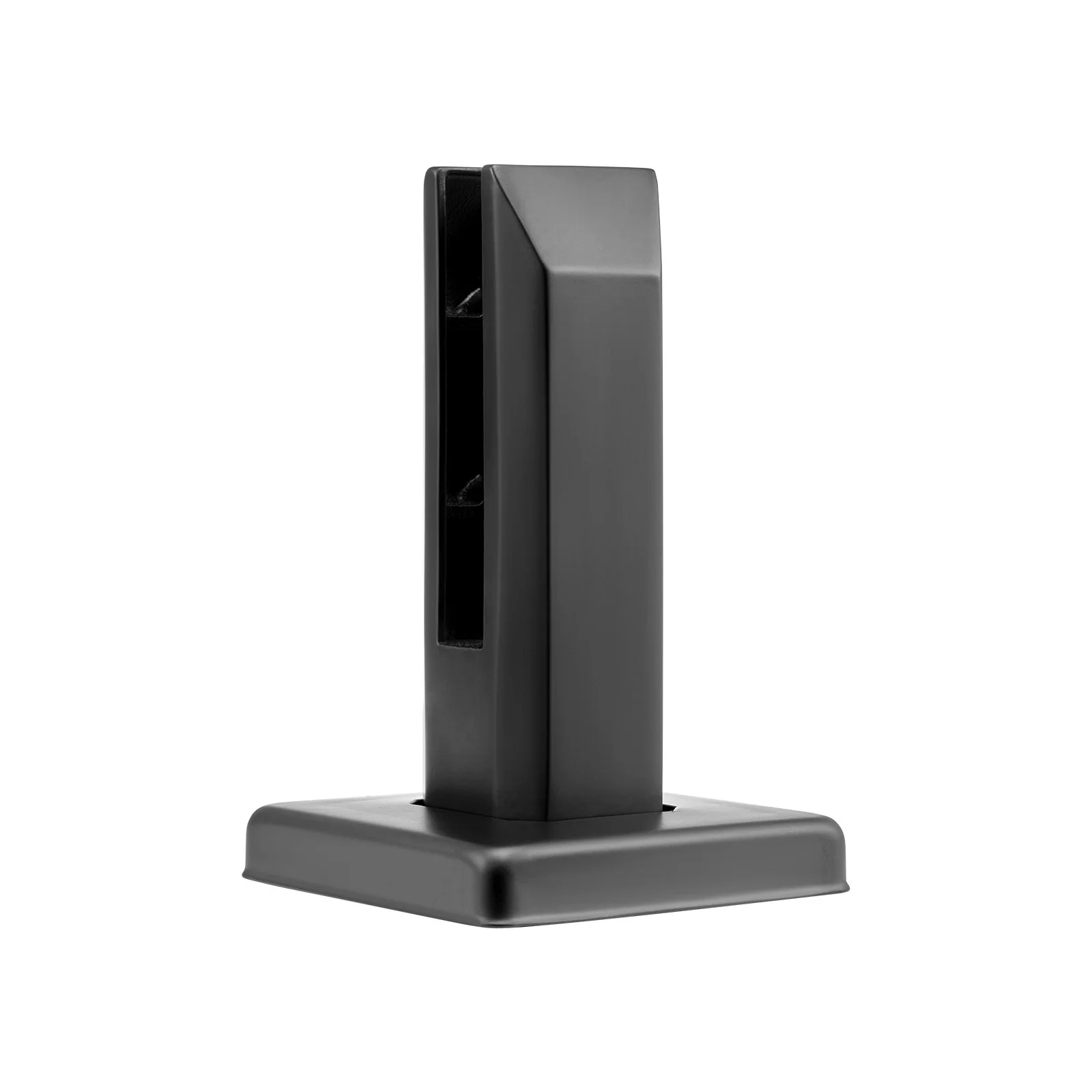 VEVOR Glass Clamp, 10 PCS Square Glass Railing Bracket for 0.31 "-0.47 " Tempered Glass, 304 Stainless Steel Glass Mounting Clamp, 0.12” Thick Glass Shelf Bracket for Balcony, Garden, Deck, Stair