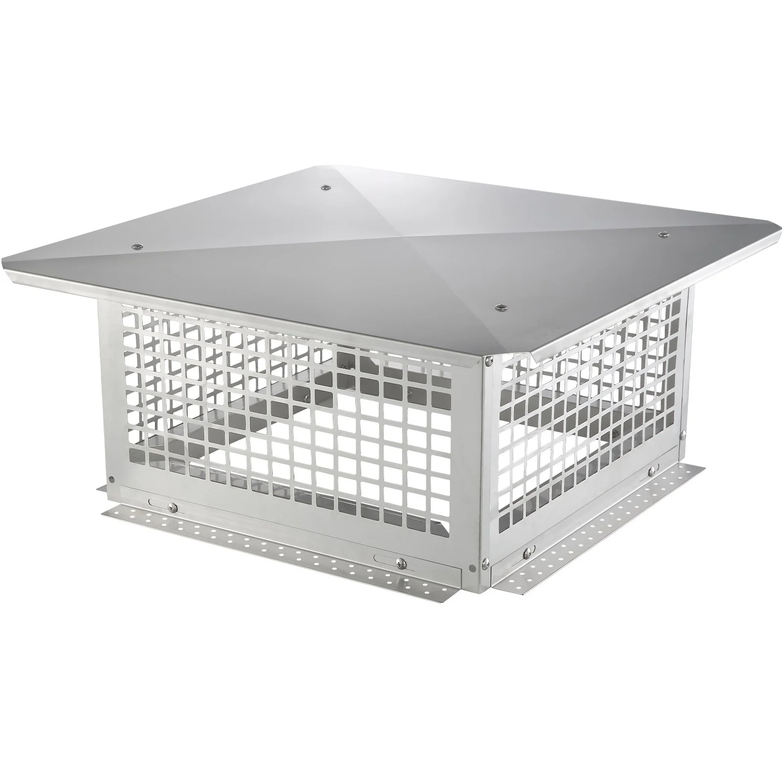 VEVOR Chimney Cap 17” x 17” 304Stainless Steel Fireplace Flue Caps Cover Mesh