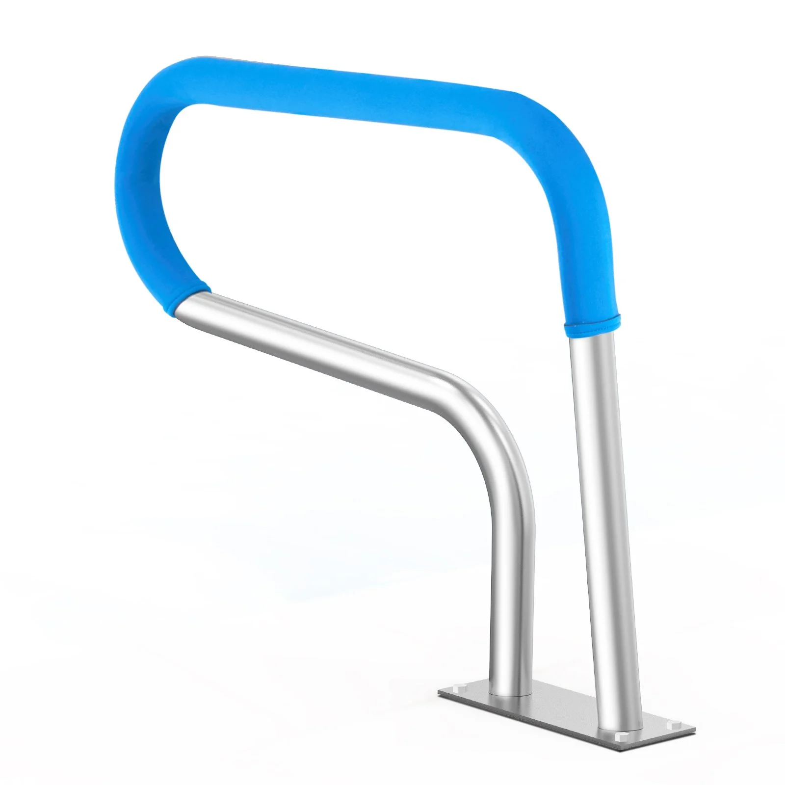 VEVOR Pool Handrail, 32 x 23 inch Pool Railing, Stainless Steel with Base Plate for Indoor/Outdoor Pools,Swimming Pool Safety Railing for Decks,Rust-Proof Grab Bar w/ Grip Cover&Accessories for Spas