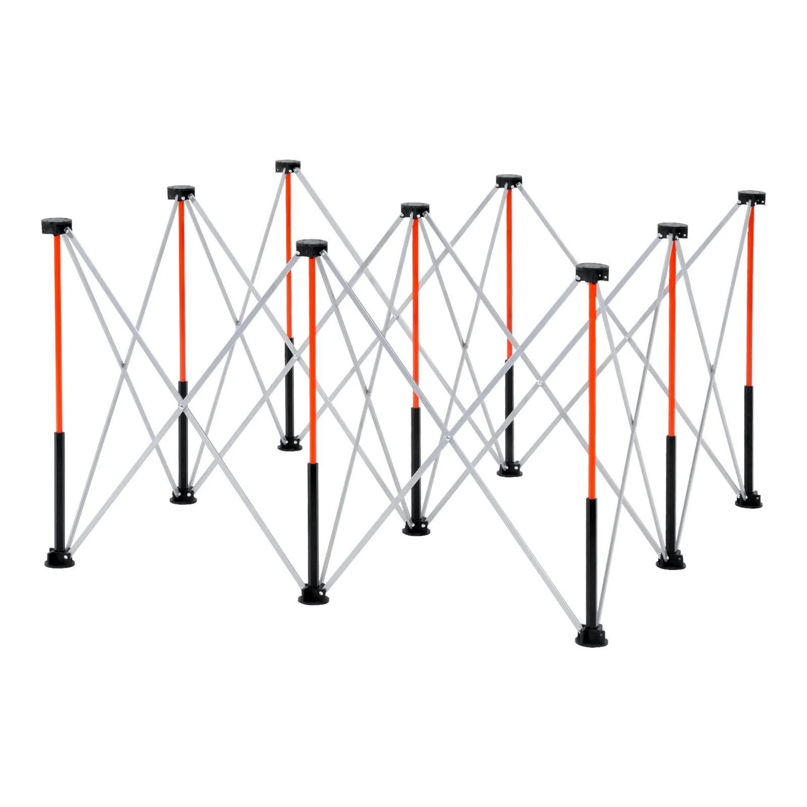 VEVOR Portable Folding Workstand, 1264 x 1264 mm Collapsible Workbench, 1589 kg Weight Capacity, No Assembly Foldable Work Stand with Storage Bag, Table Top NOT Included, for Garage Workshop Outdoor