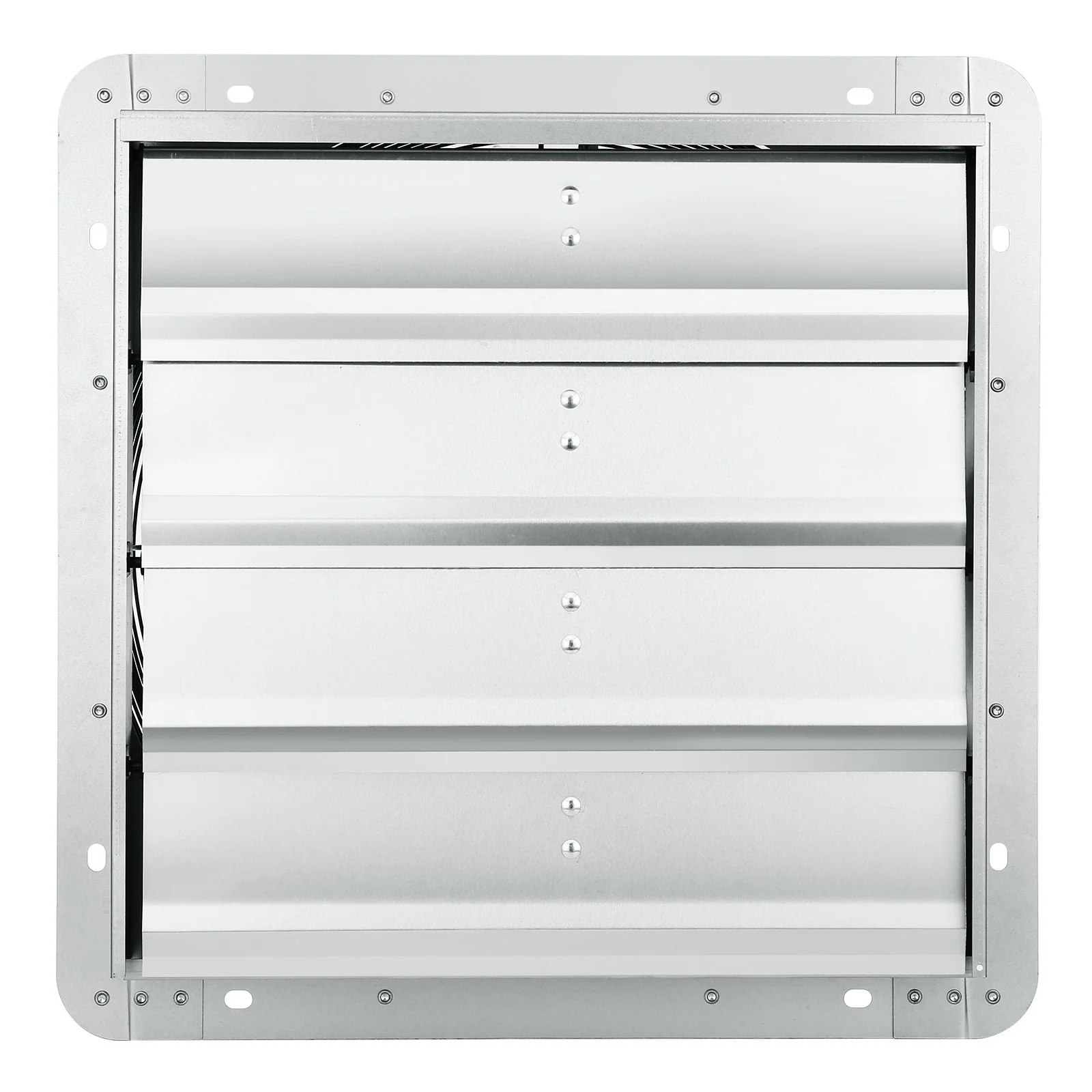 VEVOR Shutter Exhaust Fan, 406 mm High-speed 1400RPM 1506 CFM, Aluminum Wall Mount Attic Fan with AC-motor, Ventilation and Cooling for Greenhouses, Garages, Sheds, Shops