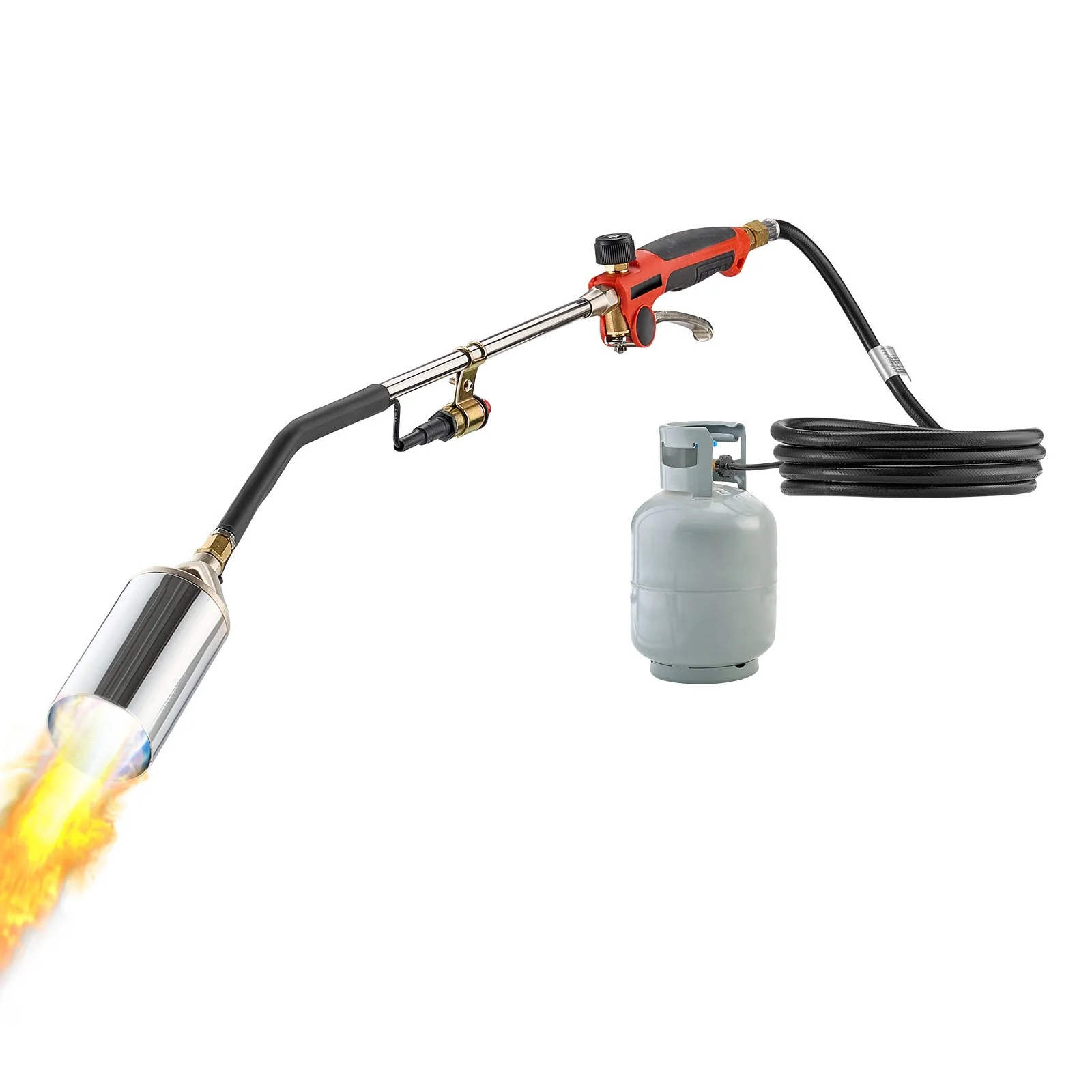 VEVOR Propane Weed Torch Burner Ice Snow Melter 2400000 BTU 3 m Hose Portable