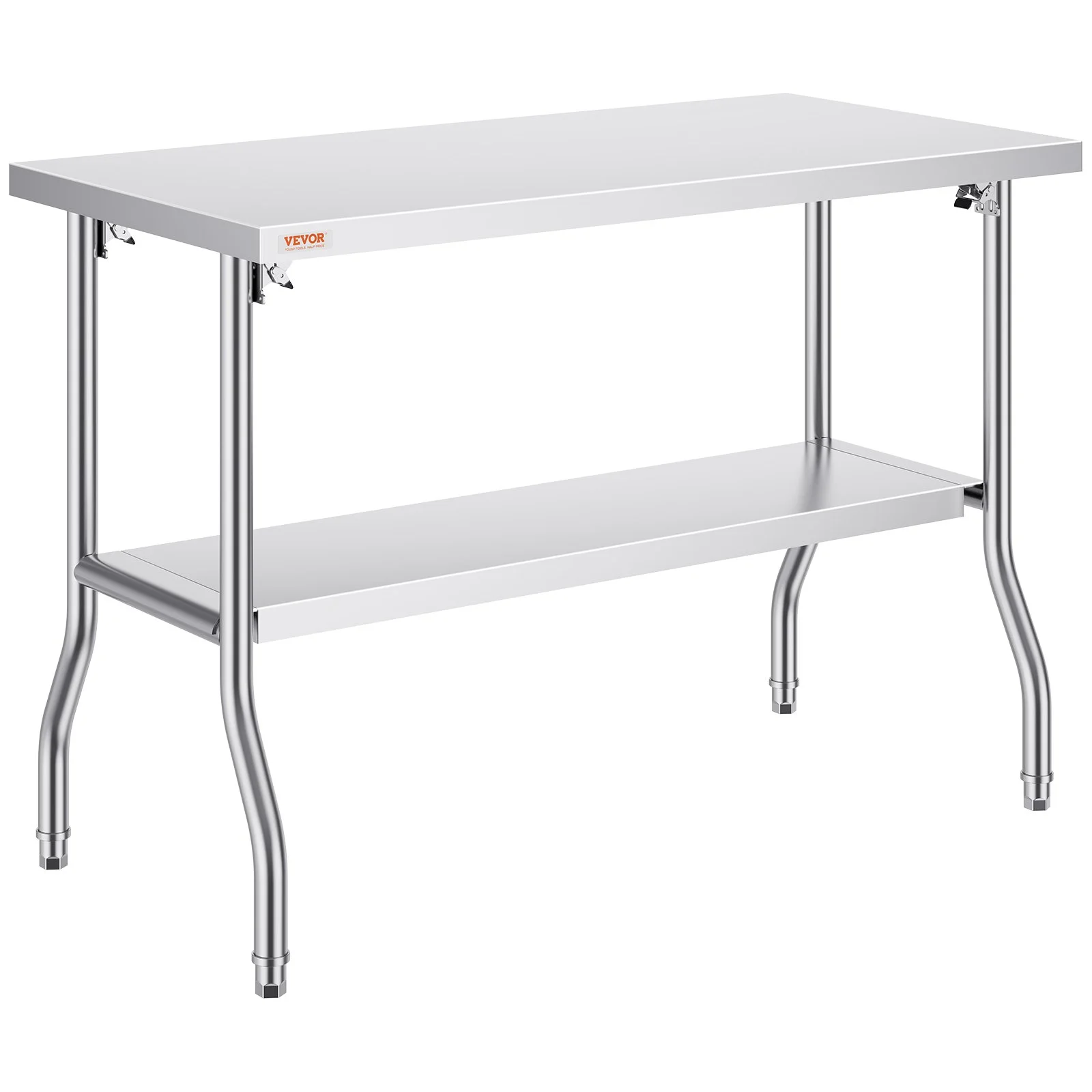 VEVOR Commercial Worktable Workstation Folding Commercial Prep Table 1220x610 mm