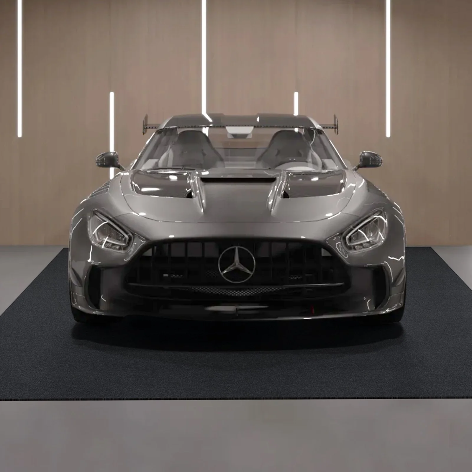 VEVOR Garage Floor Mat, 2.3 x 5.79 M Waterproof Protection from Water,Snow, Rain,Mud and Oil for Cars, Non-slip Heavy Duty Containment Mat with TPE Anti-Leak Backing & Easy to Clean & Cuttable