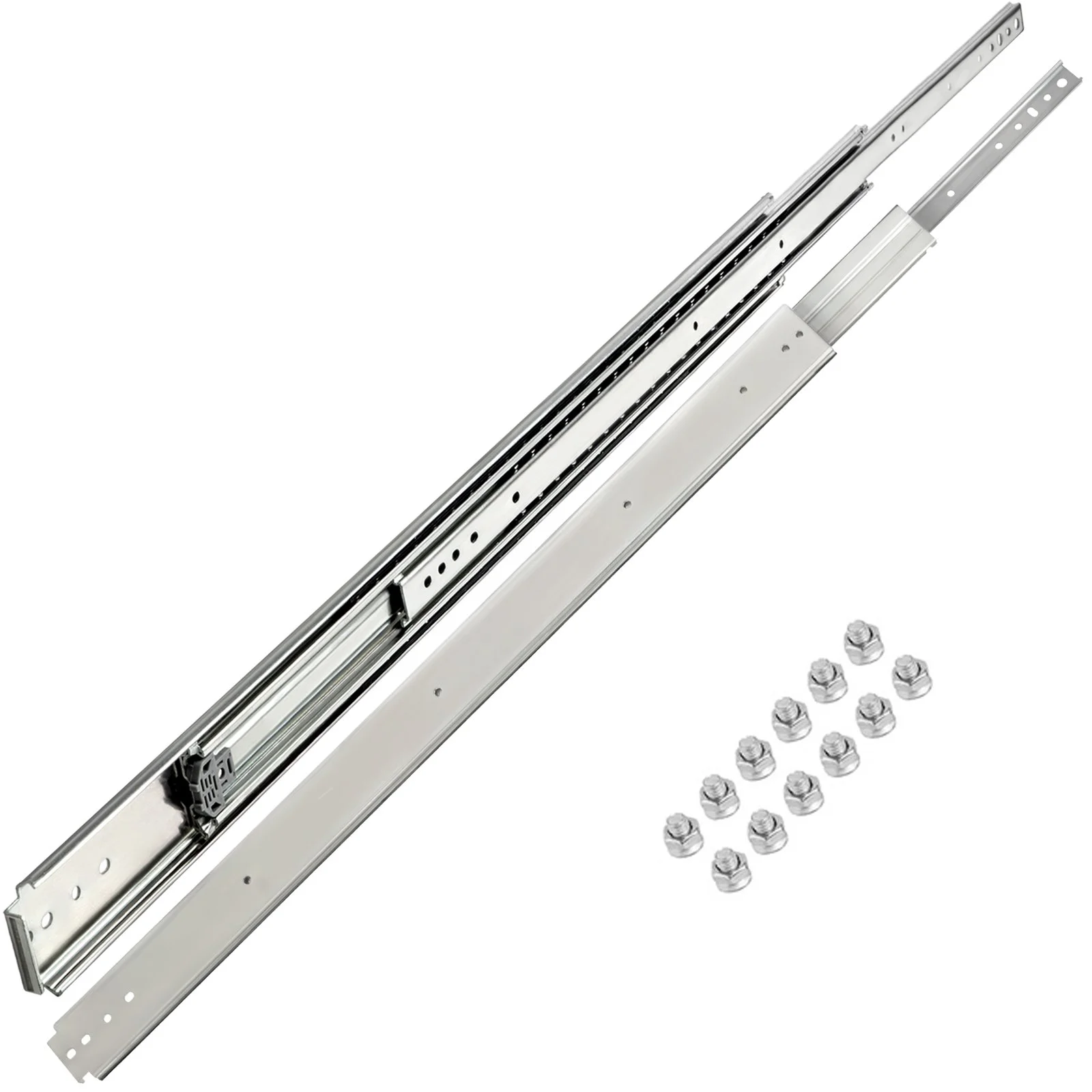 VEVOR Drawer Slide Soft Close Drawer 1Pair 34" Ball Bearing Full Extension 500lb