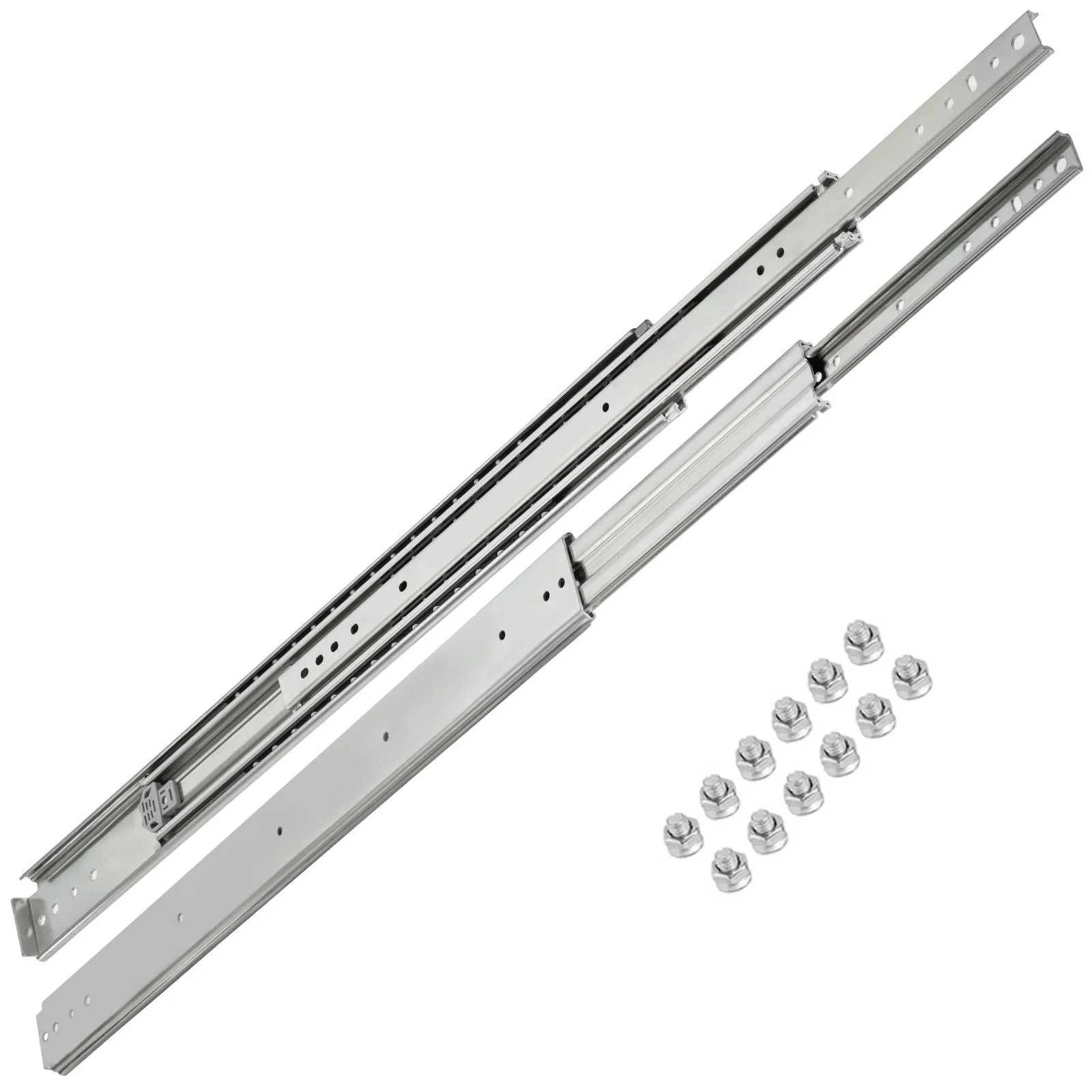 VEVOR Drawer Slide Soft Close Drawer 1Pair 40" Ball Bearing Full Extension 500lb