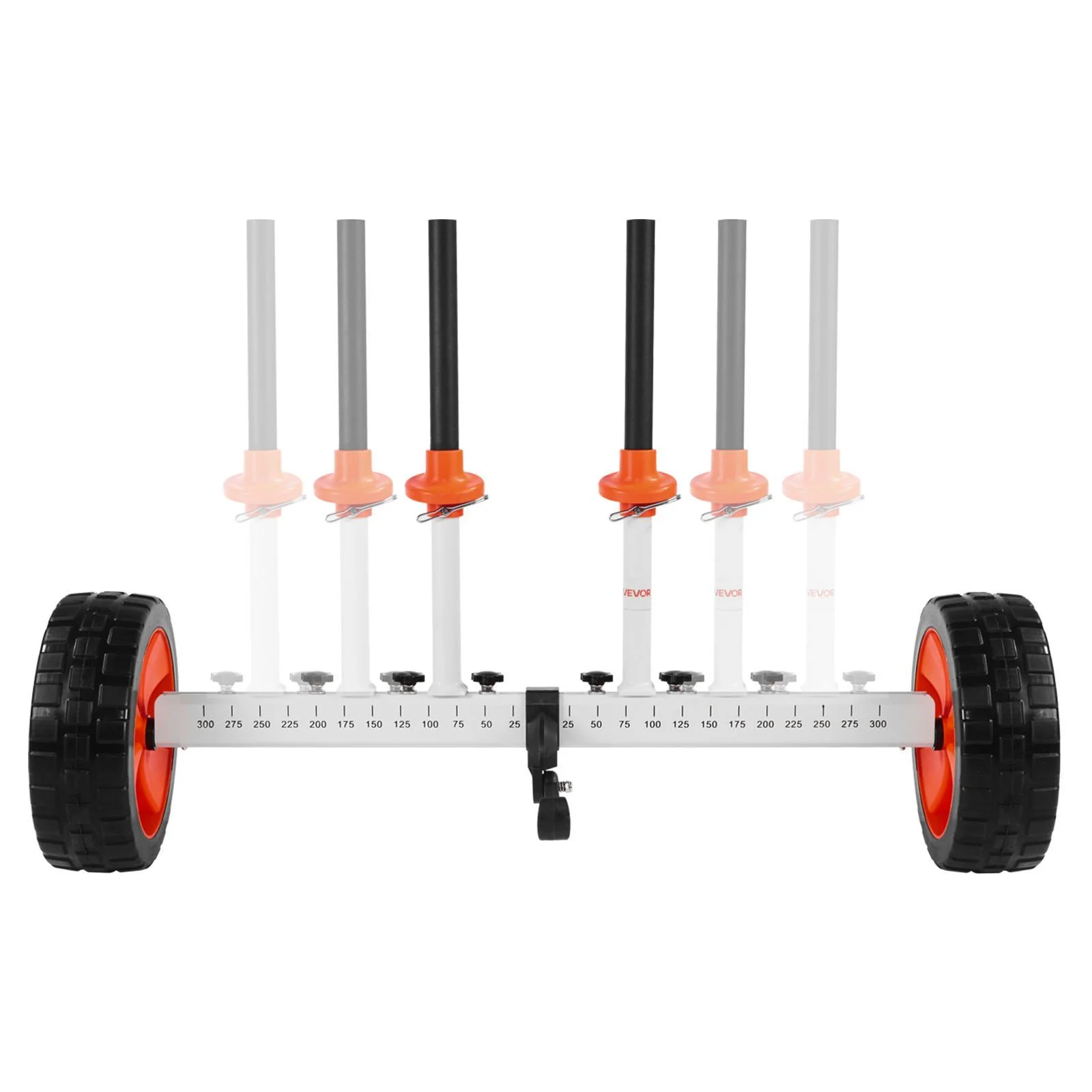 Kayak Cart, 104 kg Load Capacity, Canoe Cart Dolly with 25.4 cm Solid PU Tires & Kickstand, Assembles & Disassembles Within Seconds, Paddle Board Trolley for Kayaks, Canoes, Paddleboards