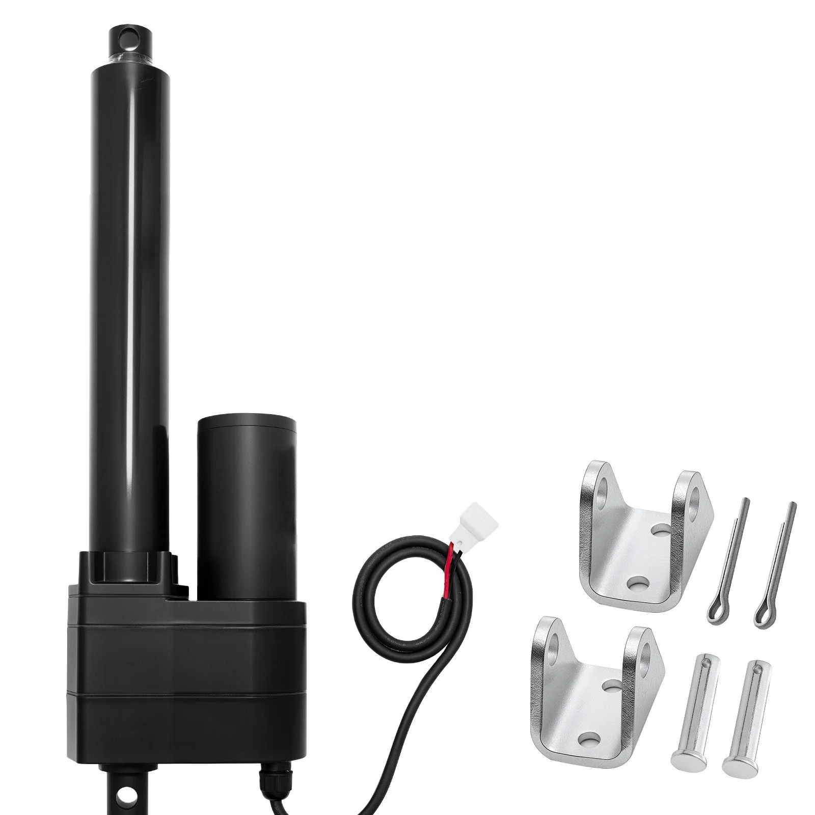 12V Linear Actuator, 200mm Stroke Ultra Heavy-Duty 9000N Linear Motion Actuator, IP65-Rated 5mm/s with Mounting Brackets for Industrial Machinery Vessels, Heavy Lifting Systems