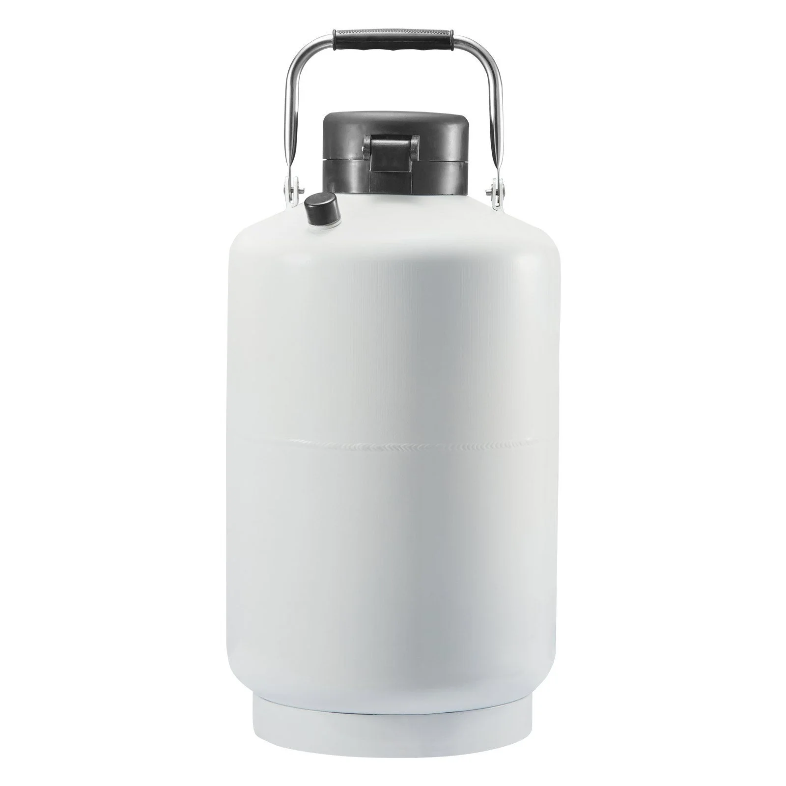 Liquid Nitrogen Tank, 10 L Aluminum Alloy Liquid Nitrogen Container, LN2 Tank Dewar with 6 Canisters and Carry Bag with Straps, Cryogenic Tank for Beauty Industry, Semen Preservation, Scientific