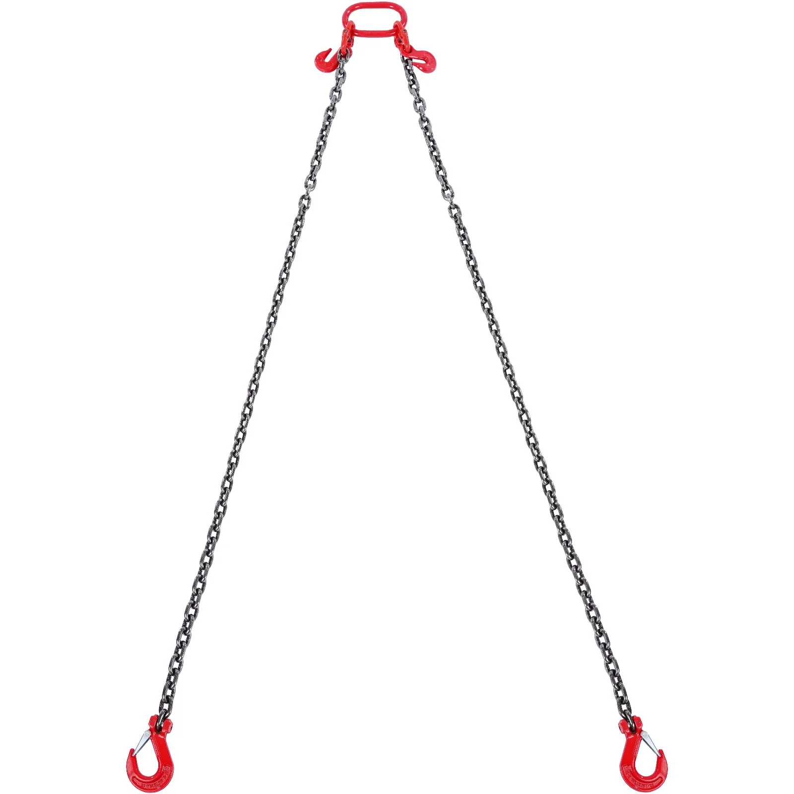 Chain Sling, 10 mm x 180 cm Lifting Chains with Hooks, G80 Engine Chain Hoist Lifts, 5 Ton Lifting Sling Chains for Engine Hoist, Engine Lift Chain with 2 Leg Grab Hooks and Adjusters Heavy Duty