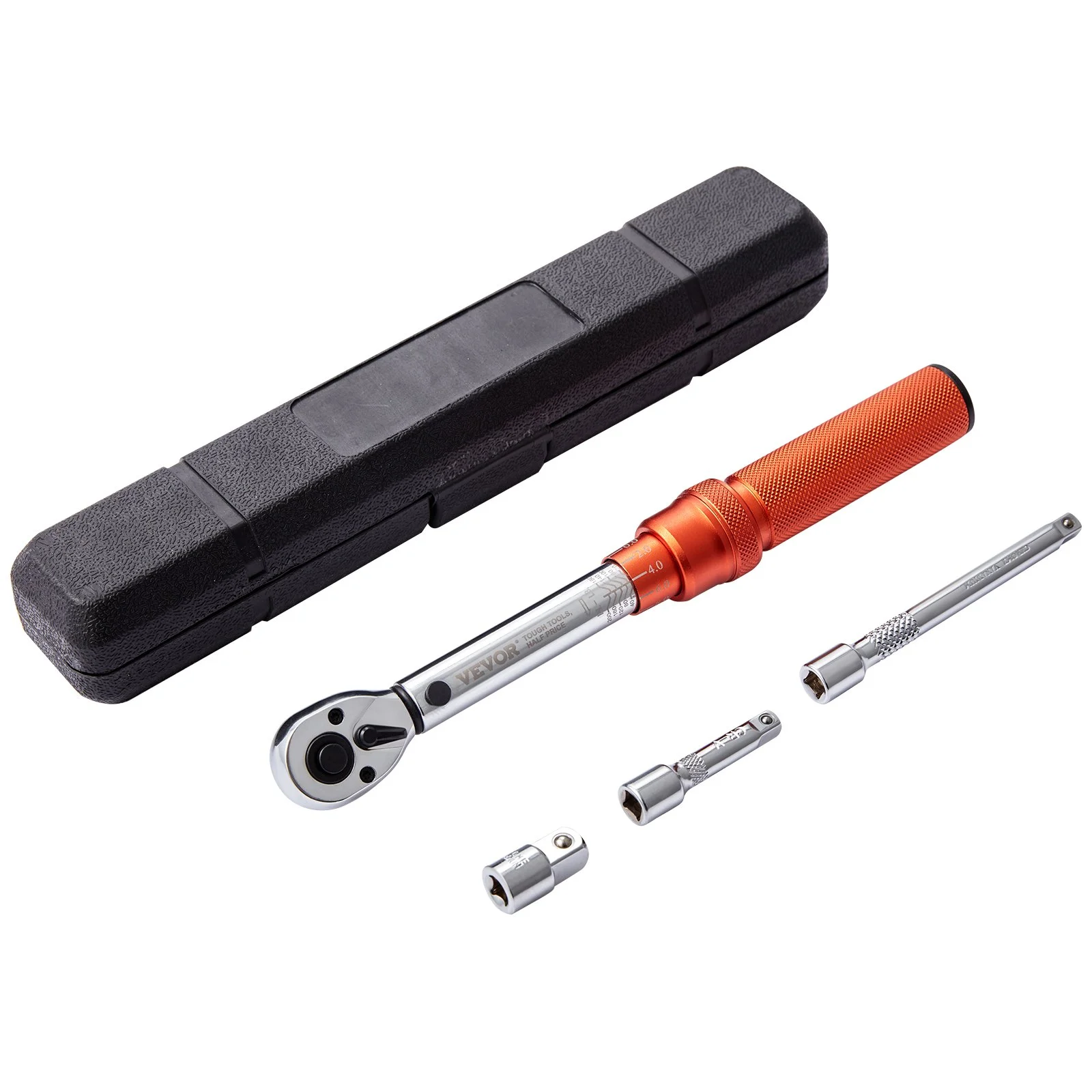 VEVOR Torque Wrench Adjustable Torque Wrench 1/4" Drive 20-200in.lb/2.3-23Nm