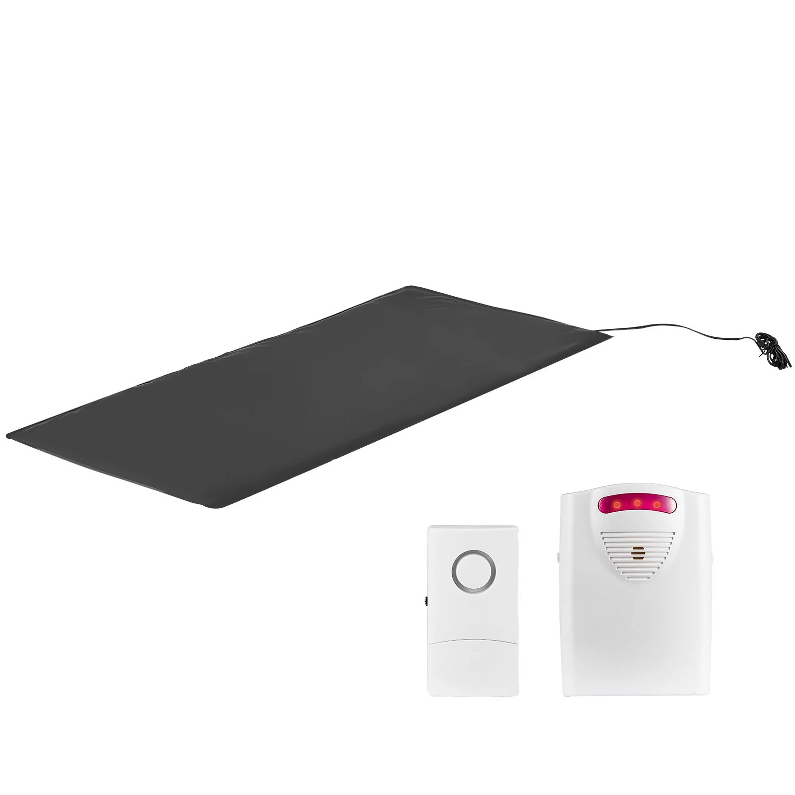 Bed Alarm System for Elderly Adults, 14 x 30-inch Wireless Bed Sensor Pad with Pager, Safety Bed Alarms and Fall Prevention Pad for Home, Hospital, Rehabilitation Center