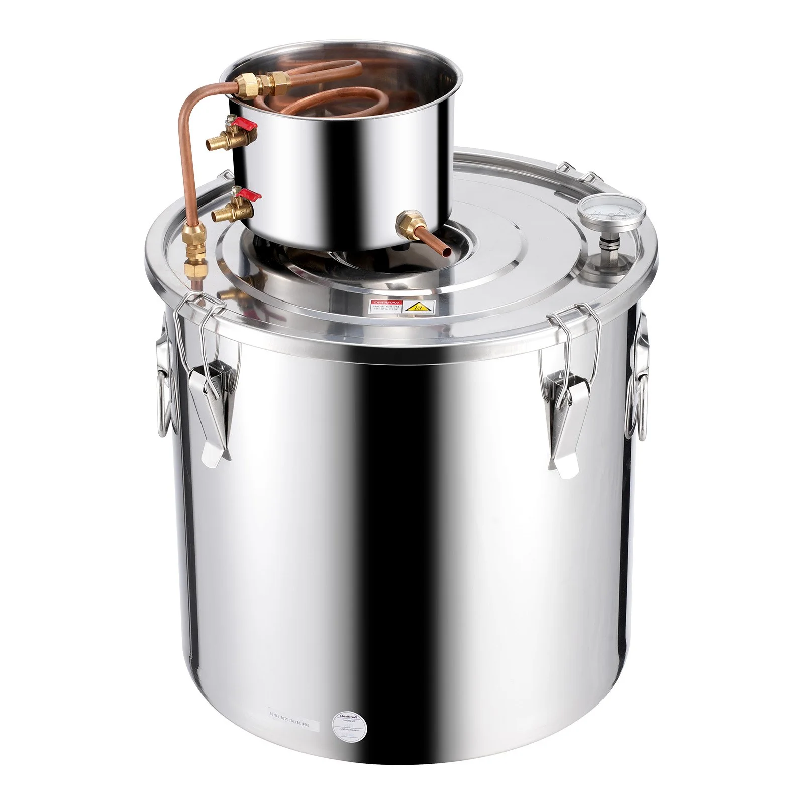 VEVOR Moonshine Still 13 Gal Water Alcohol Distiller Brewing Kit Stainless Steel