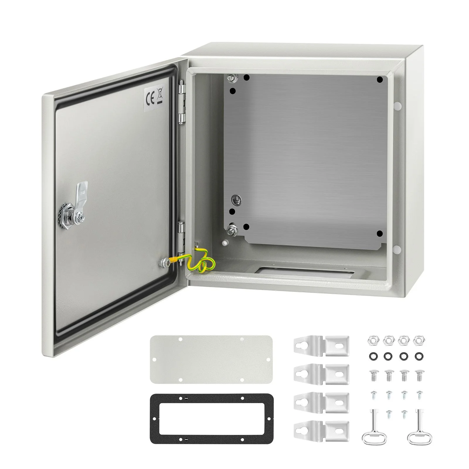 NEMA Steel Enclosure, 12 x 12 x 6''steel electrical box
electrical enclosur NEMA 4X Steel Electrical Box, IP66 Waterproof & Dustproof, Outdoor/Indoor Electrical Junction Box, with Mounting Plat