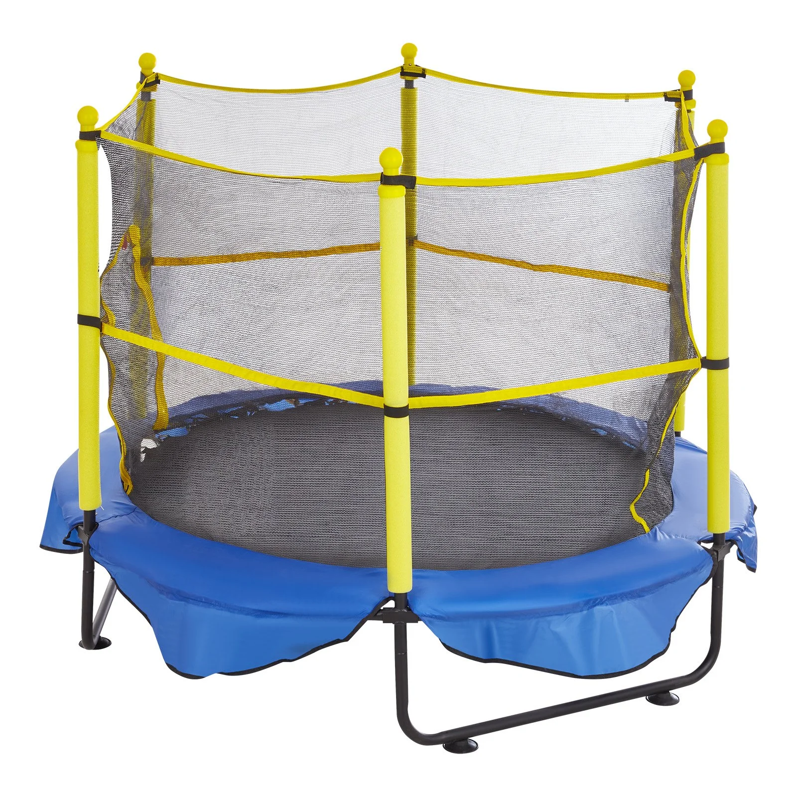 VEVOR 5FT Trampoline for Kids, 60" Indoor Outdoor Trampoline with Safety Enclosure Net, Basketball Hoop and Ocean Balls, Mini Toddler Recreational Trampoline Birthday Gifts for 3+ Years Kids