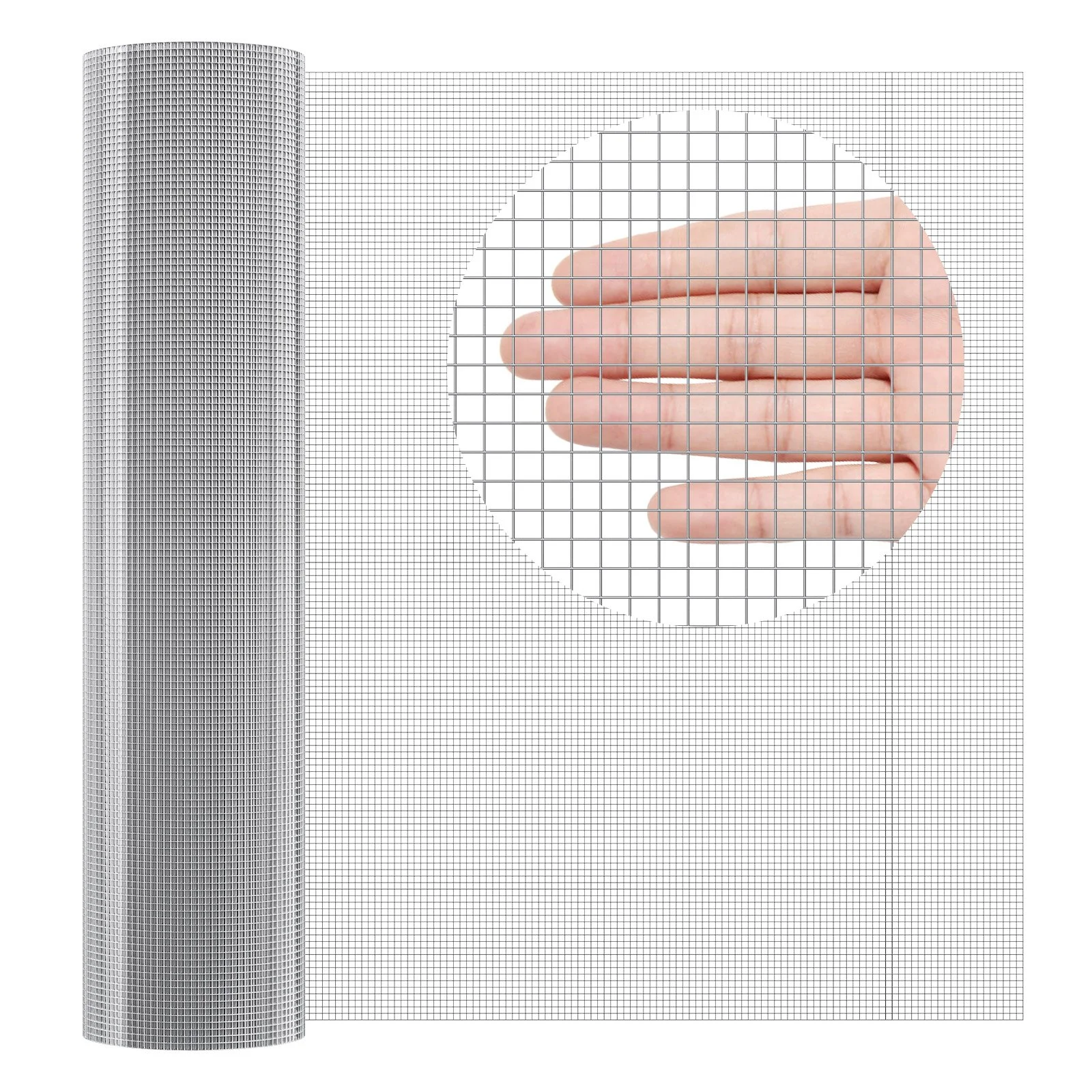 Hardware Cloth, 1/4 inch 36in x 100 ft 23 Gauge, Hot Dipped Galvanized Wire Mesh Roll, Chicken Wire Fencing, Wire Mesh for Rabbit Cages, Garden, Small Rodents