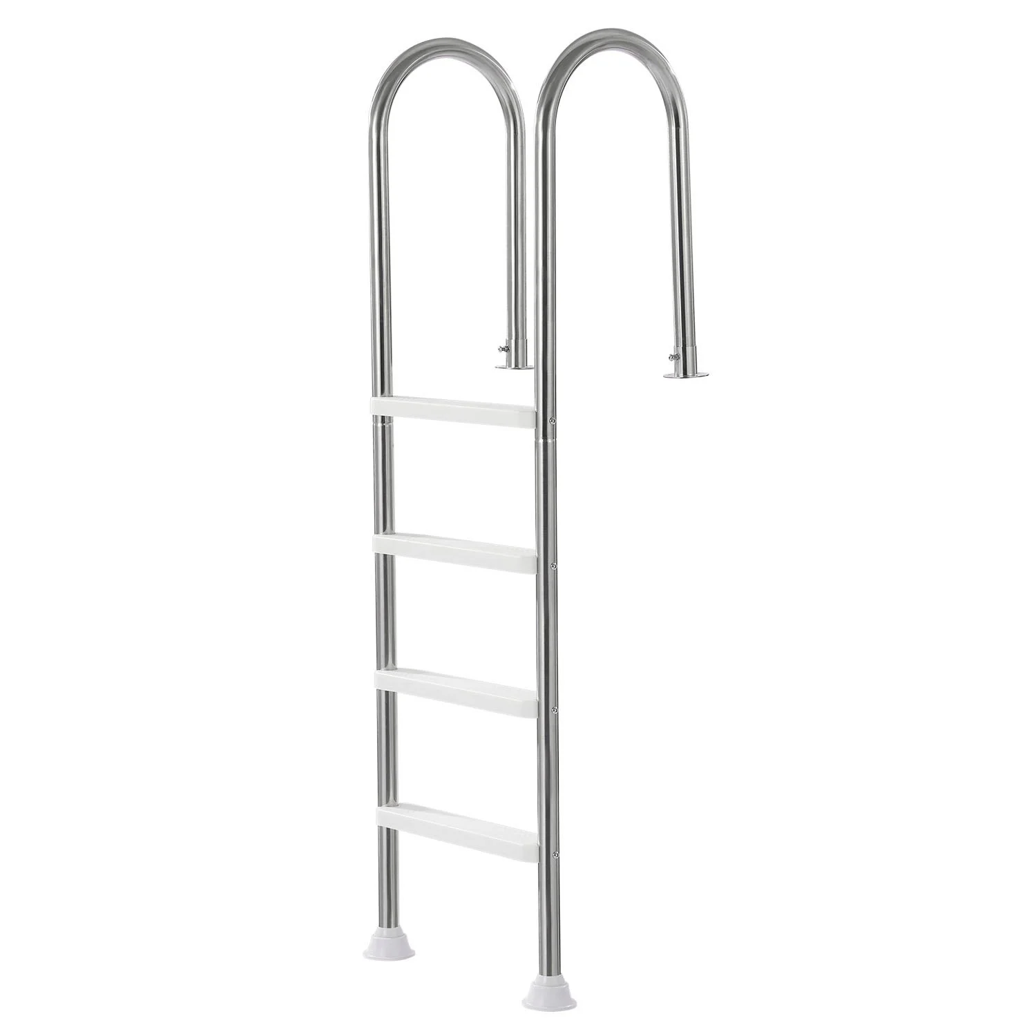 VEVOR 4-Step Stainless Steel Pool Ladder of 2 Handrail for 1371.6 mm Decked Pool