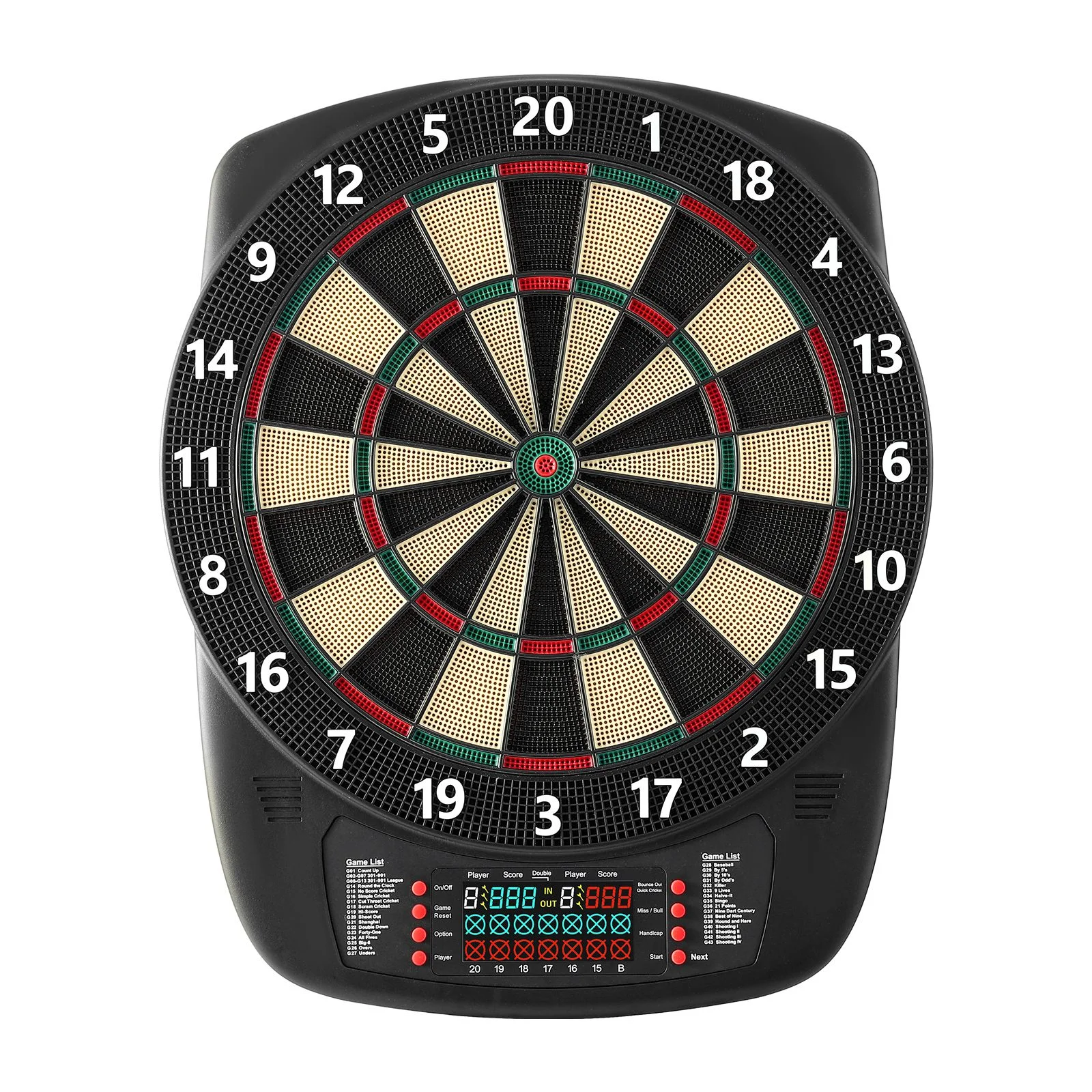 Electronic Dart Board, 336mm Target Dartboard with 43 Games & 200+ Variations for Up to 8 Players, 6 Dart Shafts with Flights & 50 Soft Tips, Color LC thumbnail 10