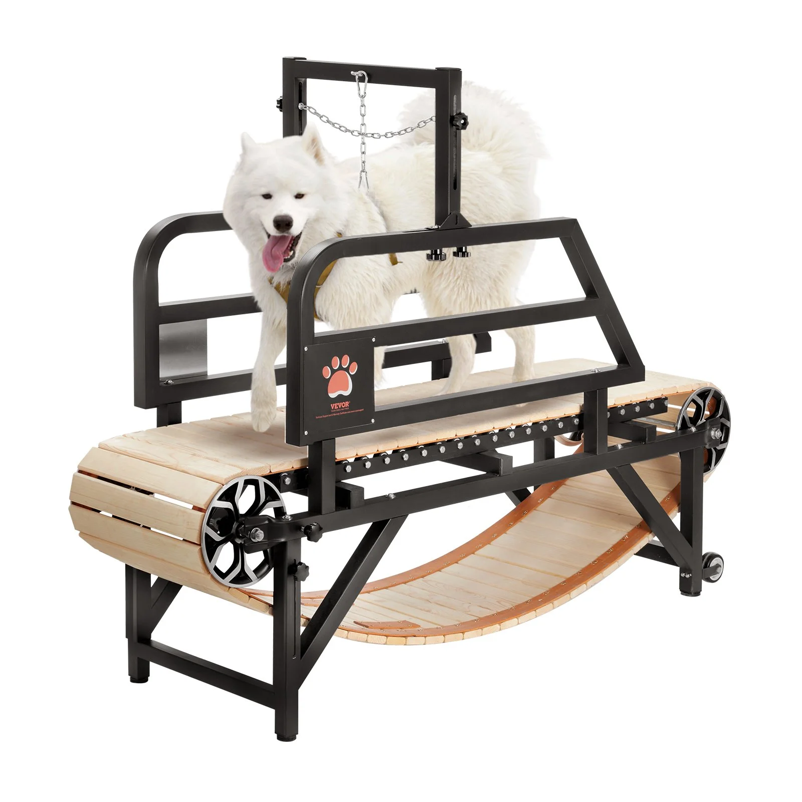 VEVOR Dog Treadmill for Medium Dogs, 330lbs Weight Capacity, Dog Running Machine with Adjustable Ramps, 15.5" Runway Dog Pacer Slatmill, Pet Treadmill Exercise Equipment for Indoor & Outdoor Exercise