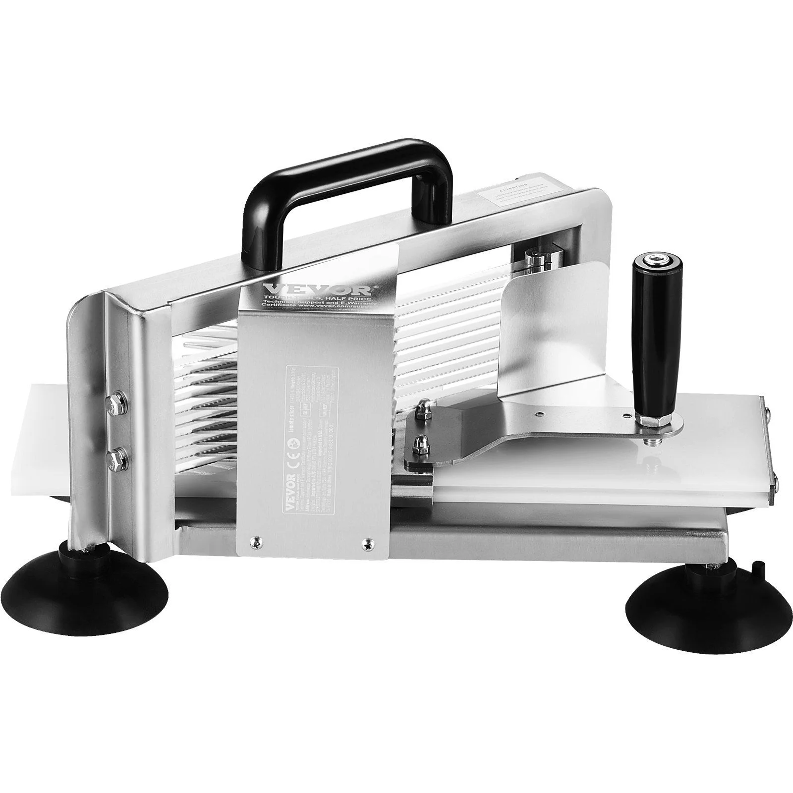 Commercial Tomato Slicer, 1/4 inch Tomato Cutter Slicer, Stainless Steel Heavy Duty Tomato Slicer Machine, Manual Tomato Slicer with Non-slip Feet, for Cutting Tomatoes, Cucumbers, Bananas