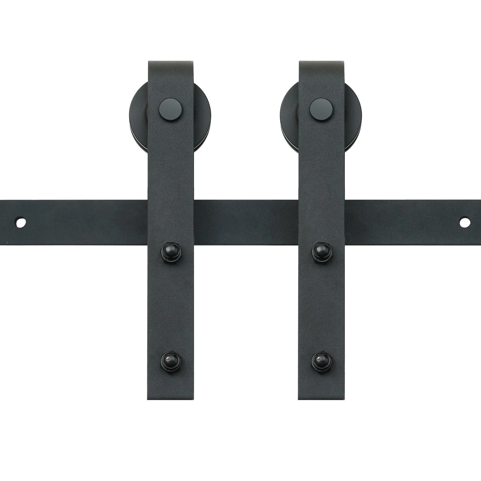 VEVOR 8FT Sliding Barn Door Hardware Closet Track Kit for Single Door J Hanger