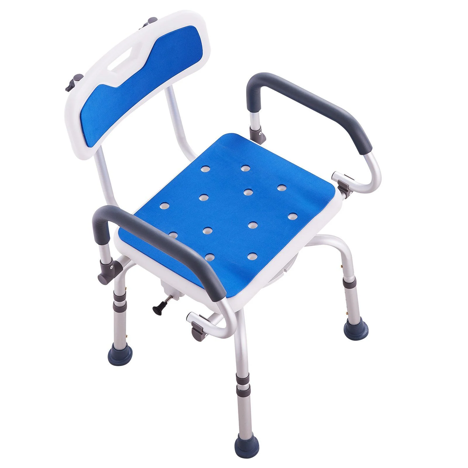 Swivel Shower Chair 360 Degree, Adjustable Shower Seat with Pivoting Arms for Inside Showers or Tubs, Non-Slip Rotating Bathtub Shower Chair for Elderly Disabled Injured, 400LBS Capacity