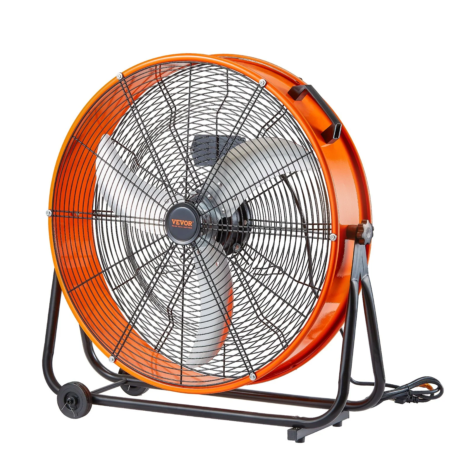 VEVOR Drum Fan 24 Inch High Velocity Industrial Use 3-Speed 8600CFM for Warehouse