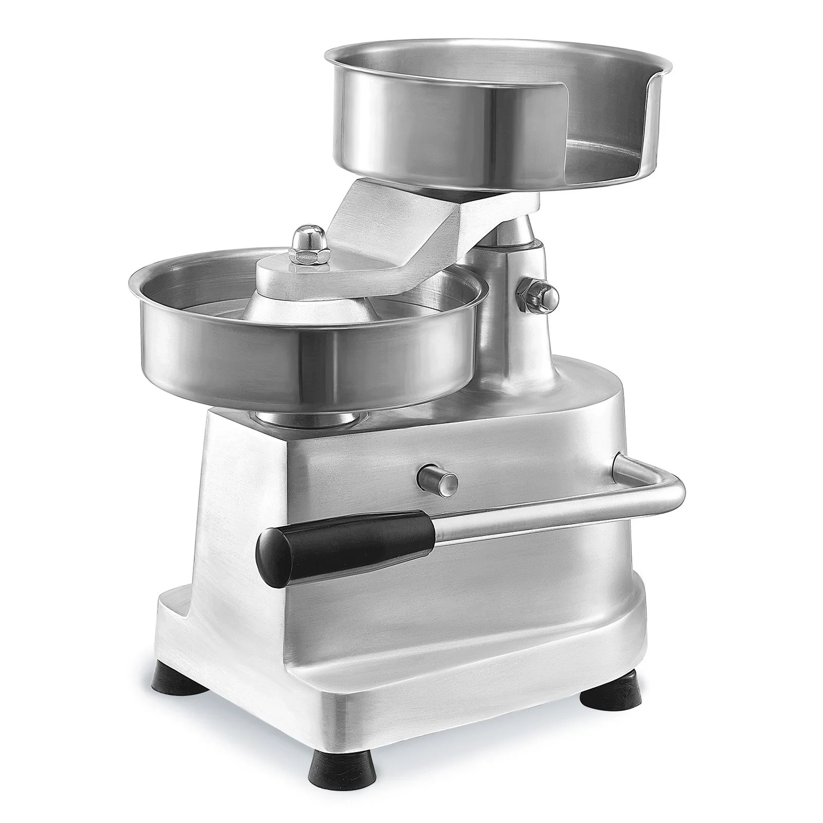 VEVOR Commercial Burger Patty Maker, 150mm Hamburger Beef Patty Maker, Heavy Duty Food-Grade Stainless Steel Bowl Burger Press Machine, Kitchen Meat Forming Processor with 1000 Pcs Patty Papers