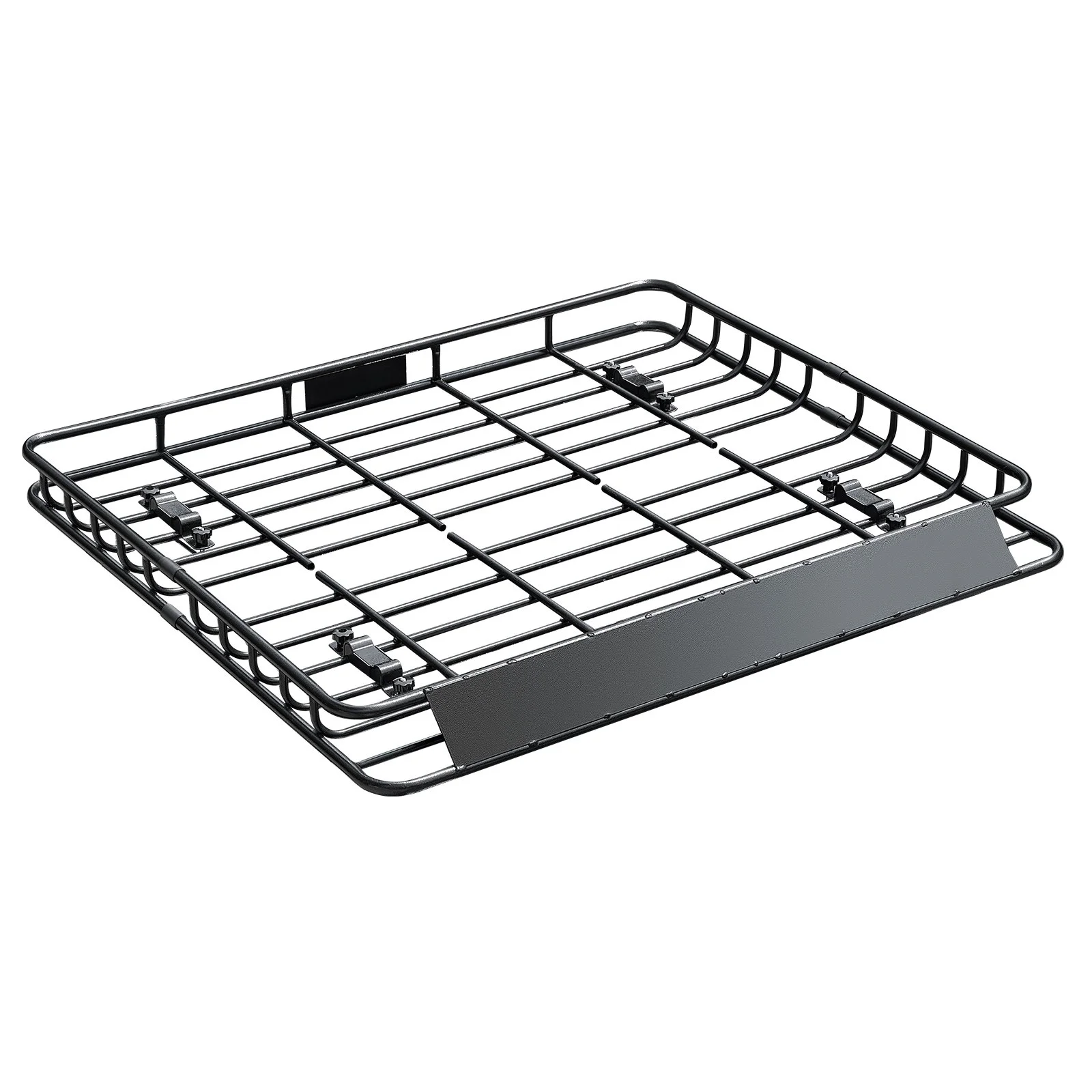 Roof Rack Cargo Carrier, 1095 x 1270 x 105 mm, Universal Rooftop Cargo Basket, Car Top Luggage Holder with 68 kg Max Load Capacity, 4.1 in Fence, Anti-Rust Alloy Steel, Wind Fairing, for SUV Car