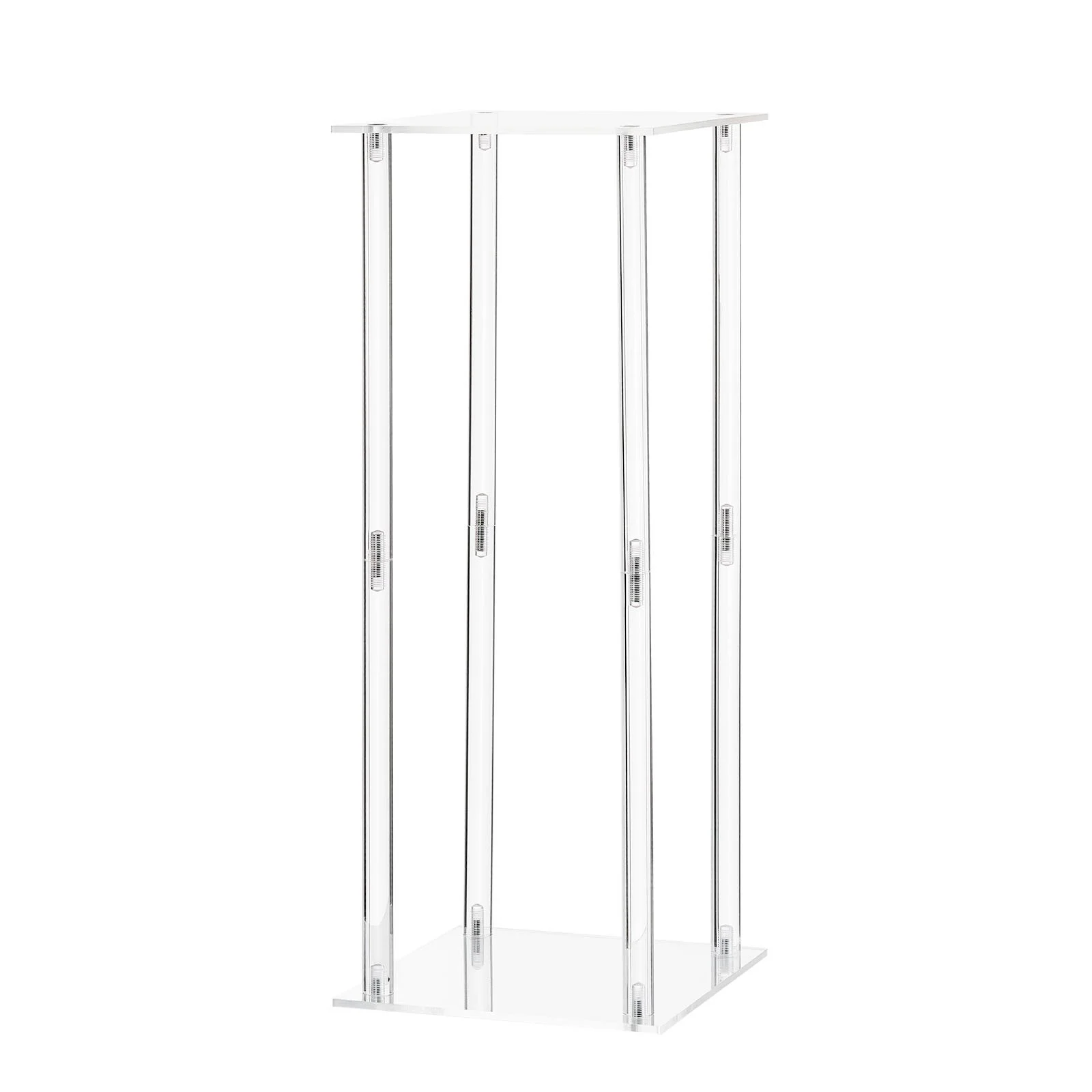 Wedding Flower Stand, 10PCS 50cm Column Flower Stand, Floral Stands with Acrylic Laminate, Cylindrical Cubic Floral Display Rack for Wedding, Party, Birthday, Home, Centerpiece Stands