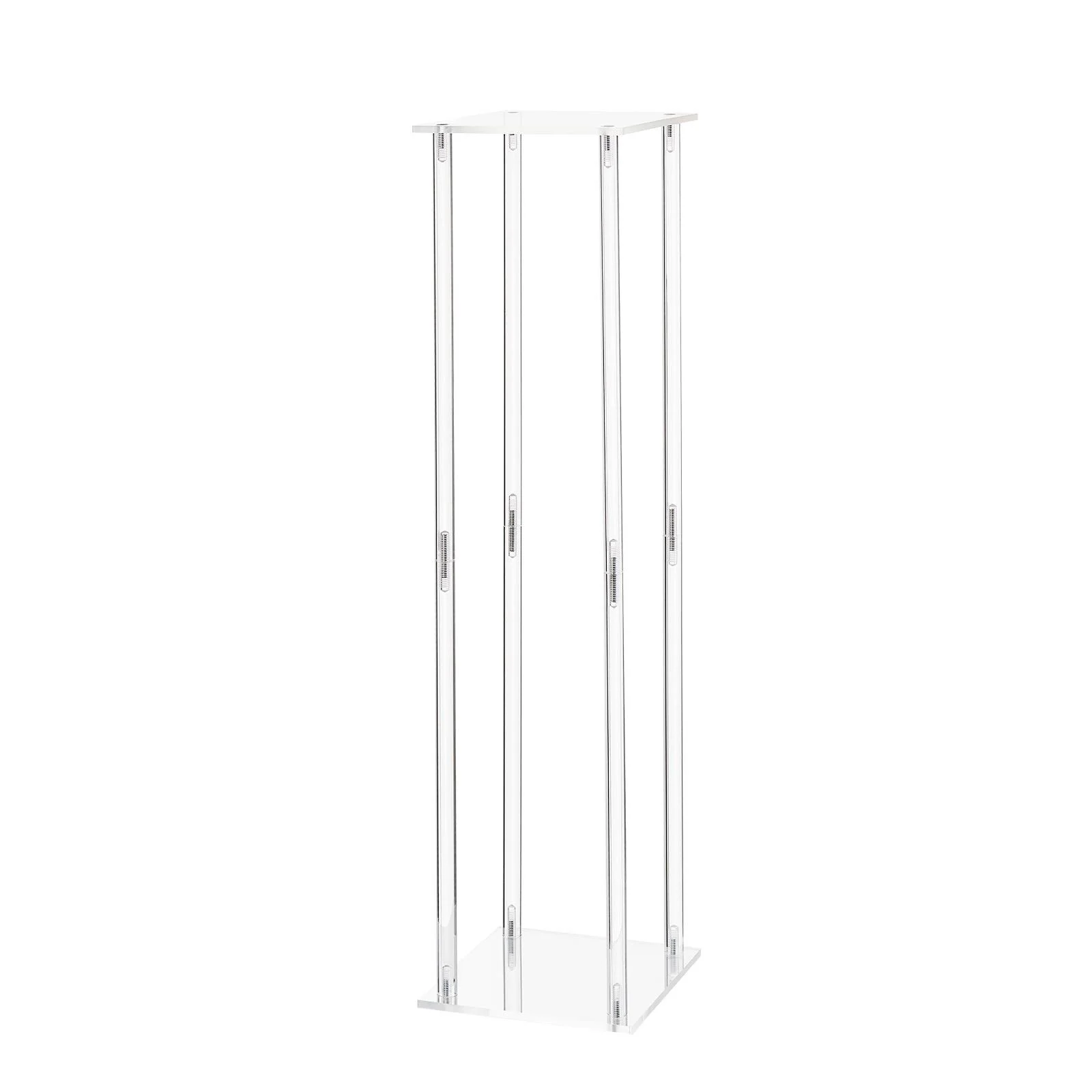 Wedding Flower Stand, 10PCS 80cm Column Flower Stand, Floral Stands with Acrylic Laminate, Cylindrical Cubic Floral Display Rack for Wedding, Party, Birthday, Home, Centerpiece Stands