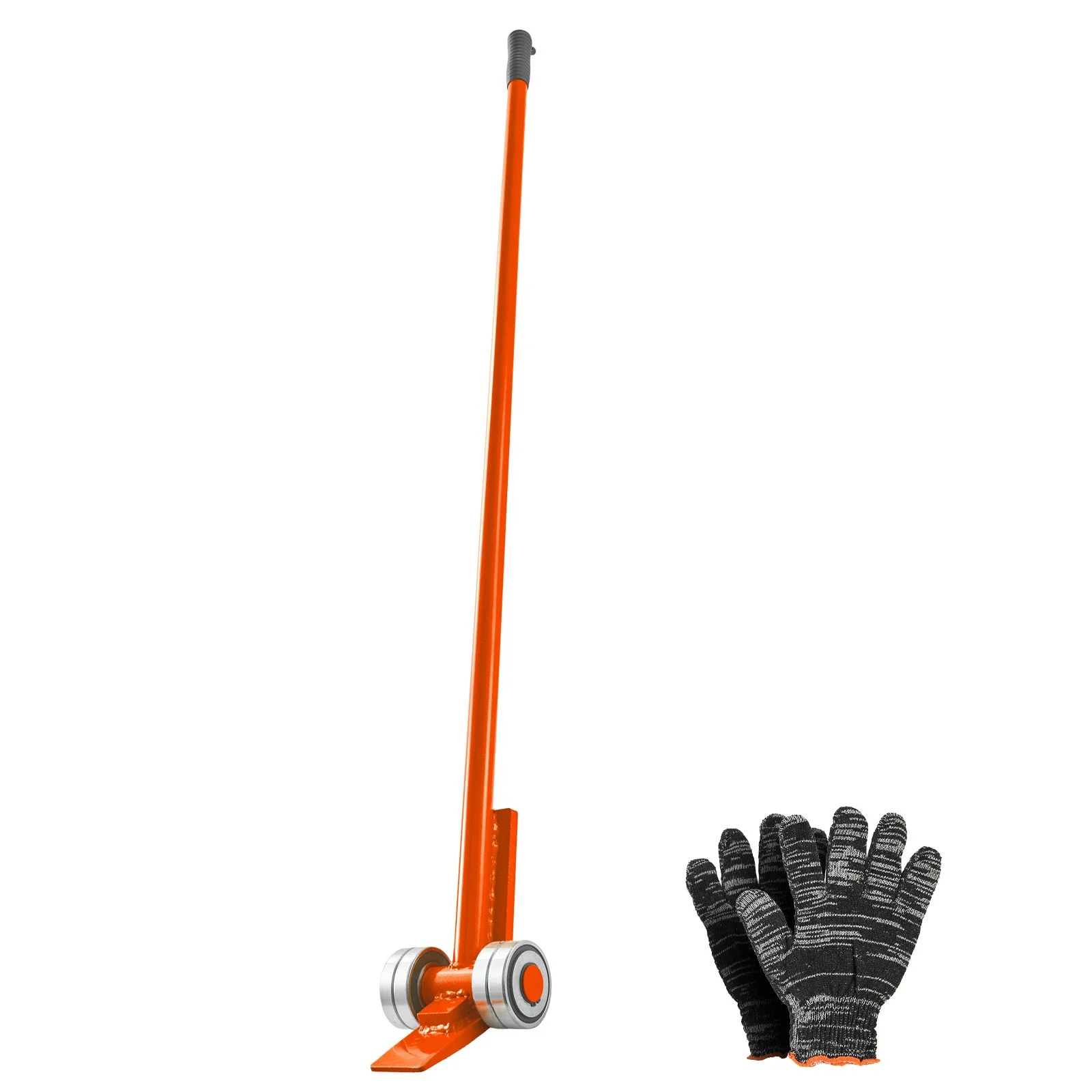 Prylever Bar, 2994 kg Weight Capacity, 1.4 m Carbon Steel Handle Lever Dolly, Pry Lever Bar with Wheels for Large Pallets, Heavy Items, Concrete Blocks, Heavy Duty Equipment Handling