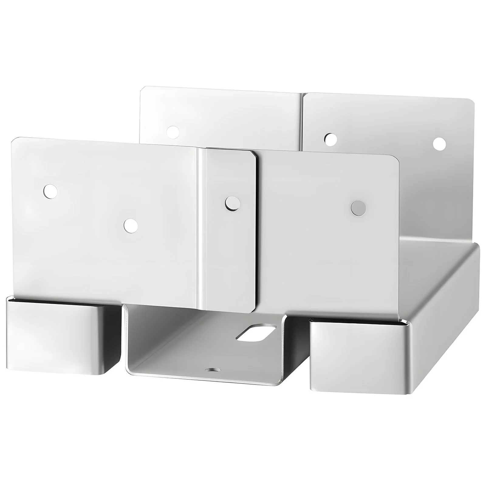 6x6 Post Base 10 Pcs, Inner Size 5.49x5.57inch/139.5x141.5mm Concrete Post Anchor, Heavy-Duty Zinc-Plated Carbon Steel Posts Brackets with 1 Inch Standoff Elevation, for Concrete Pergolas Patio