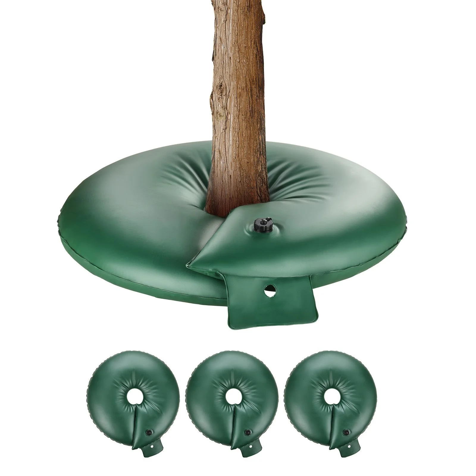 Tree Watering Rings, 4 Pcs 20 Gallons Tree Watering Bags, 6-9 Hours Slow Release, Refillable Planting Water Bags, Water Saving, Heavy Duty Watering System for Shrub Tree Root Drip Irrigation