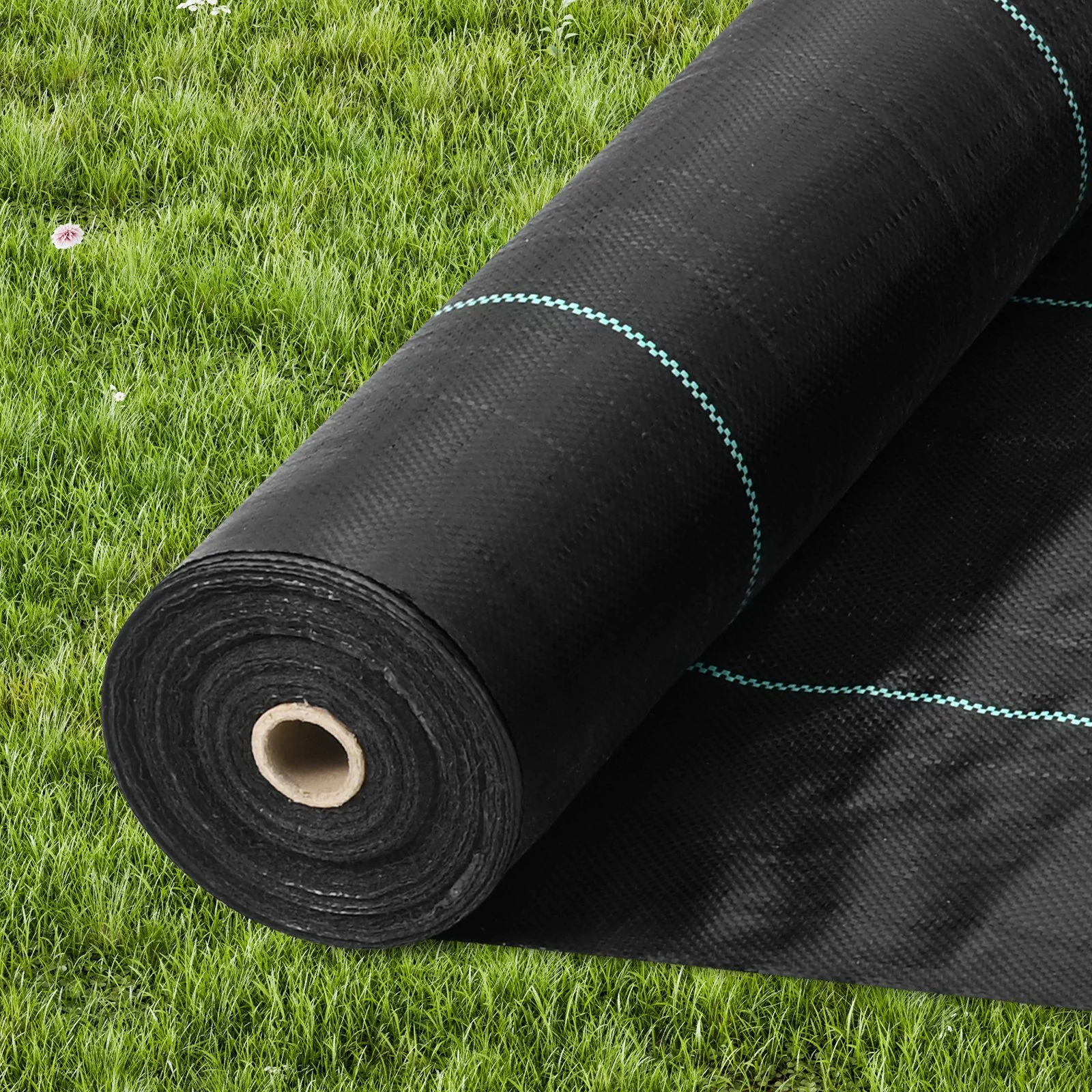 VEVOR Weed Barrier Landscape Fabric, 6.5*330FT Heavy Duty Garden Weed Fabric, Woven PP Weed Control Fabric, Driveway Fabric, Geotextile Fabric for Landscaping, Ground Cover, Weed Blocker Weed Mat