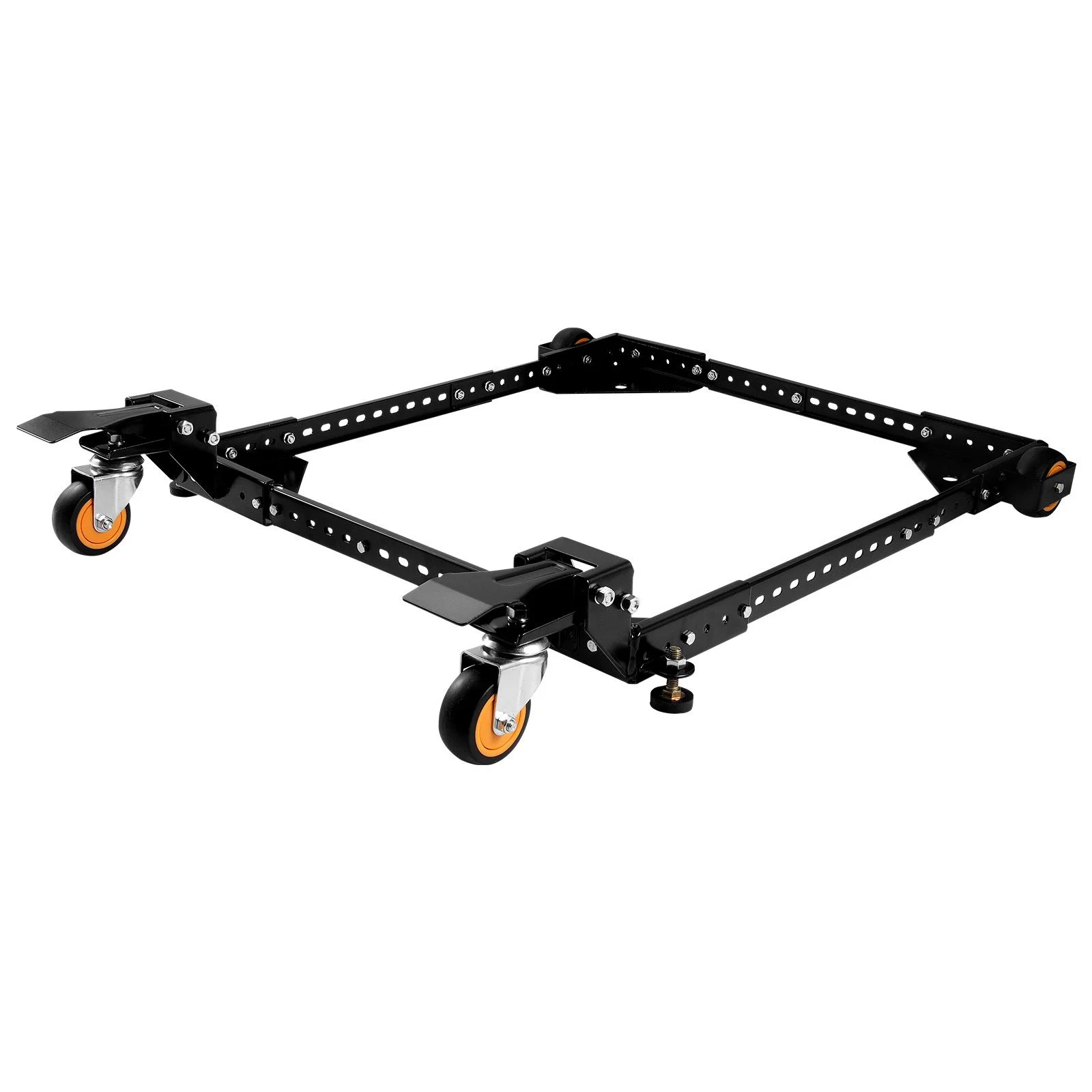 Mobile Base, 295.5 kg Capacity, Adjustable from 304 x 304 mm to 914 x 914 mm, Heavy Duty Universal Mobile Base Stand with Swivel Wheels, for Woodworking Equipment, Bandsaw, Power Tools, Machines