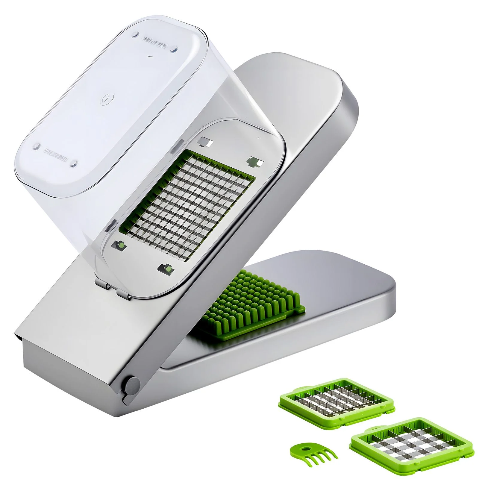 VEVOR Vegetable Chopper with 3 Stainless Steel Blades & 1200mL Container