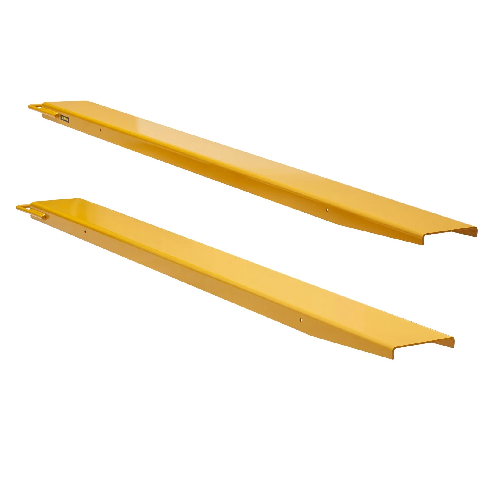 Pallet Fork Extensions, 1820 mm Length 140 mm Width, Heavy Duty Steel Fork Extensions for Forklifts, 1 Pair Forklift Extensions, Industrial Forklift Fork Attachments for Forklift Truck, Yellow