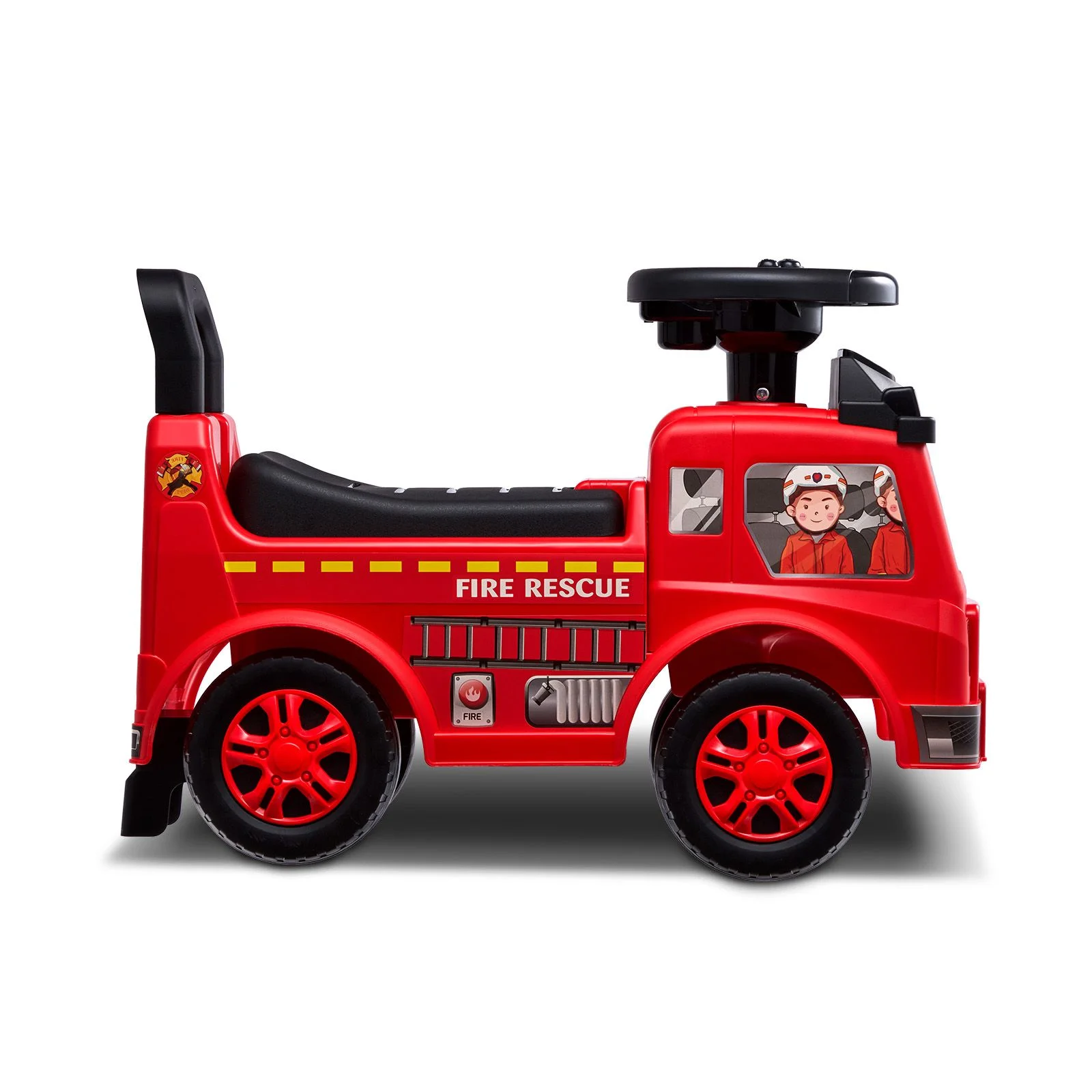 VEVOR Ride On Push Car for Toddlers Ages 1-3 with Music Steering Wheel & Under Seat Storage, Red