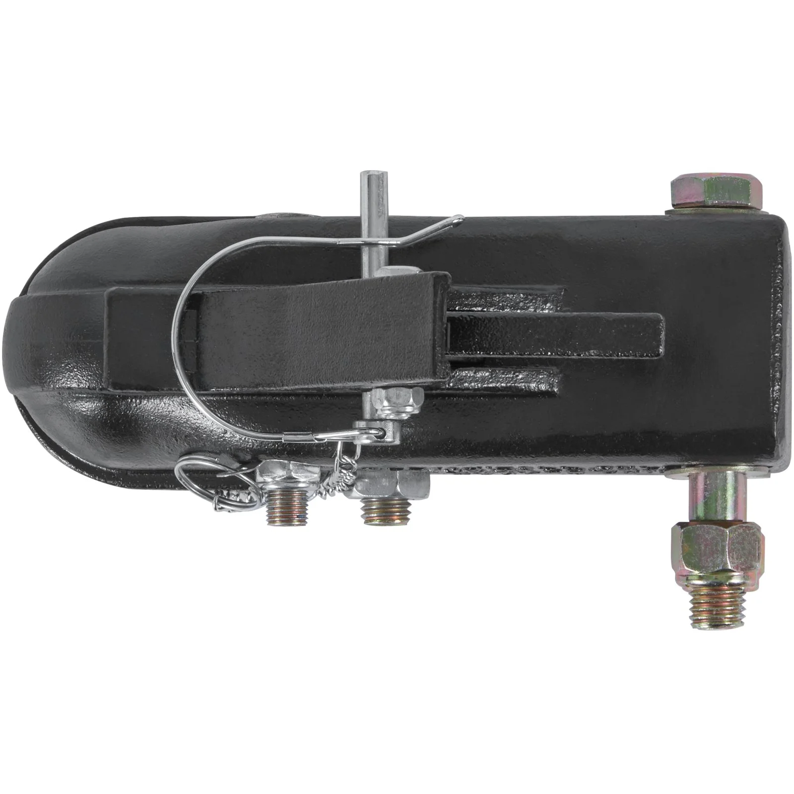 VEVOR Adjustable Trailer Coupler, 2-5/16" Hitch Ball, 15000 lbs Capacity, Heavy Duty Cast Channel-Mount Coupler with Hardware Kit, Ideal for Towing Station Wagons, Pickup Trucks, SUVs, Black Coating