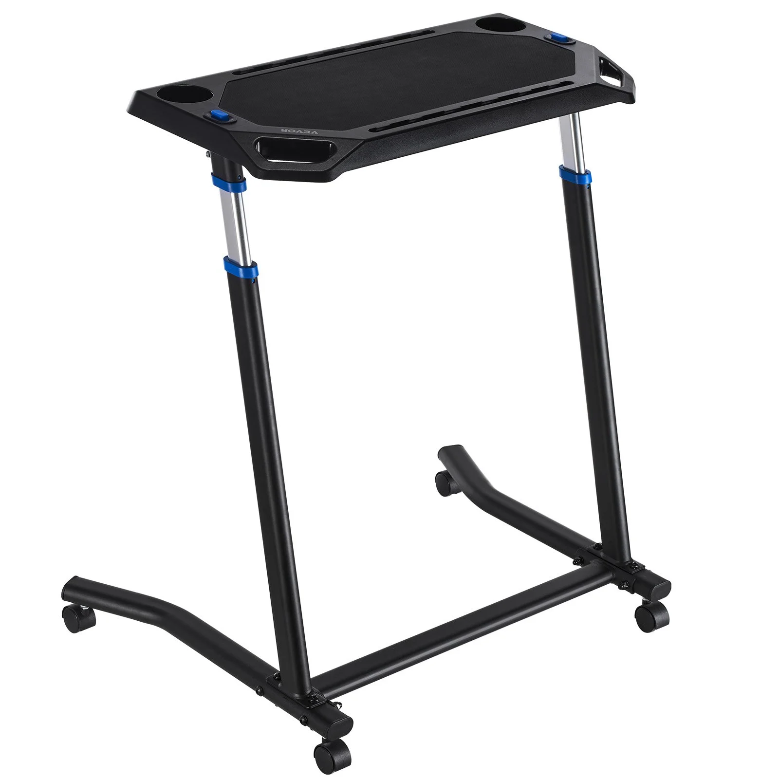 VEVOR Mobile Cycling Desk Foldable Bike Trainer Fitness Desk with Lockable Wheel