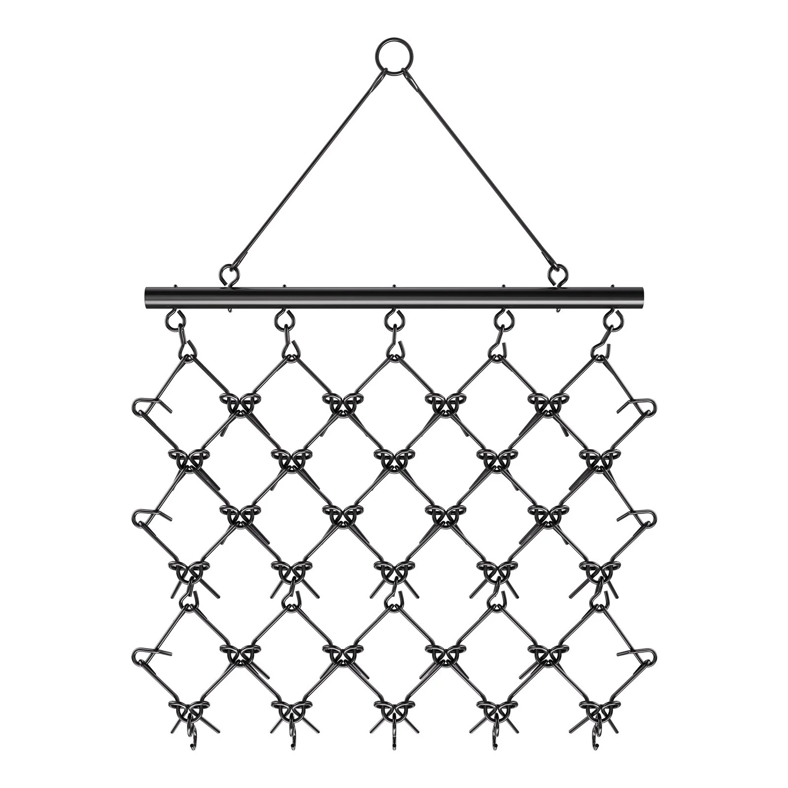 VEVOR Drag Harrow, 5 x 4.5 ft Durable Chain Harrow with 60 Sharp Teeth, Suitable for ATV UTV Tractor, Ideal for Soil Preparation, Seeding, Smoothing Landscapes, and Yard Gravel Driveway Maintenance