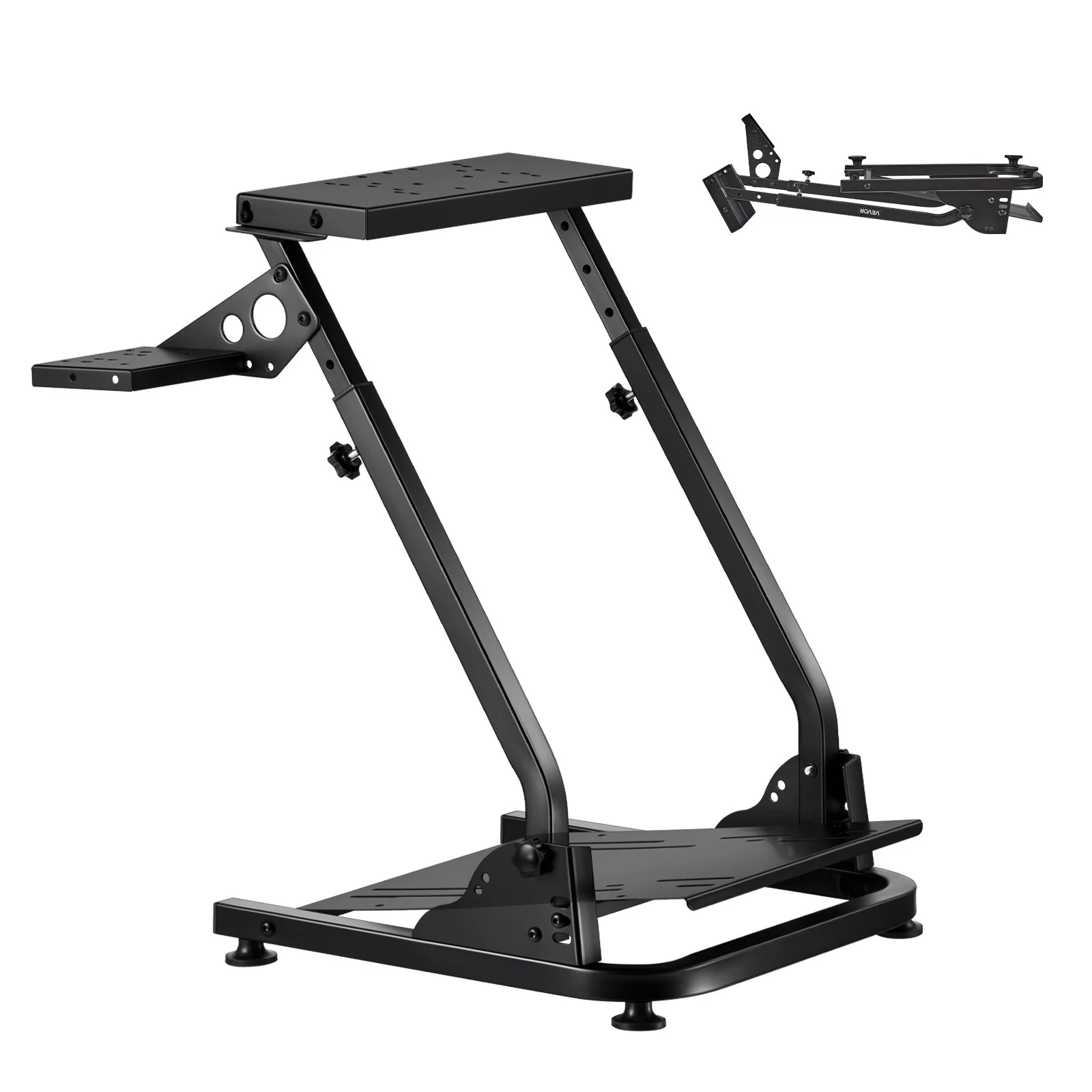 VEVOR Racing Wheel Stand, Adjustable & Foldable Simulator Stand for Logitech G29 G27 G920 G923, Thrustmaster T300RS T300GT T248 TS-PC TSXW Gaming Cockpit,Pedals Simulator NOT Included