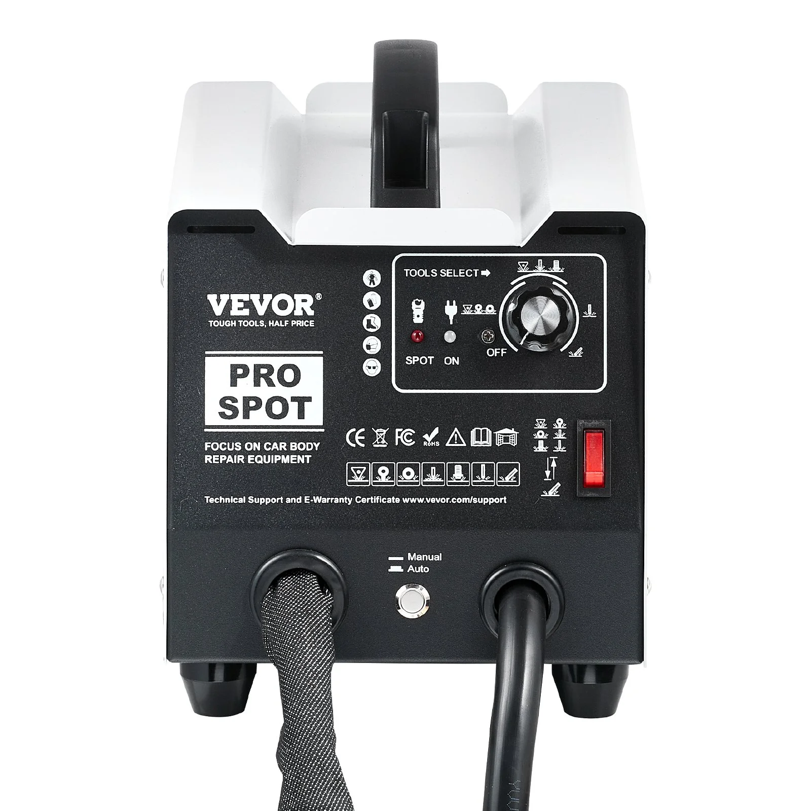 VEVOR Stud Welder Dent Repair Kit, 1.8KW Spot Welder Dent Puller with Auto/Manual Welding & 7 Versatile Modes, Auto Body Spot Welding Dent Puller Machine for Car, Truck Dent Repair