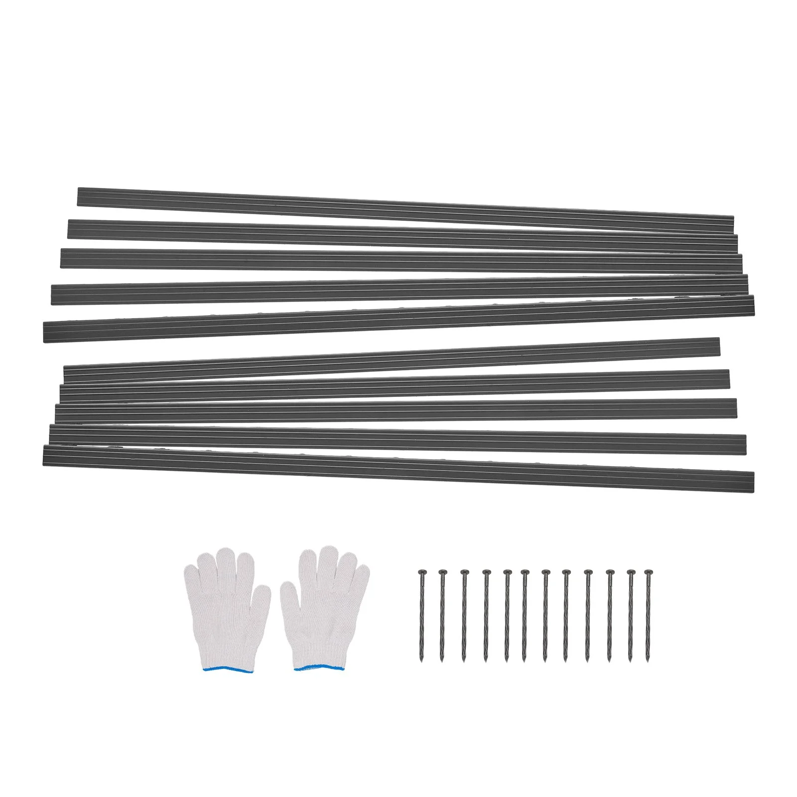 VEVOR Metal Landscape Edging, 10 Packs 60 in Rust-Resistant Aluminum Alloy Landscape Edging, Bendable Garden Edging Border, Heavy Duty Lawn Edging Fence for Flower Bed Yard Pathway